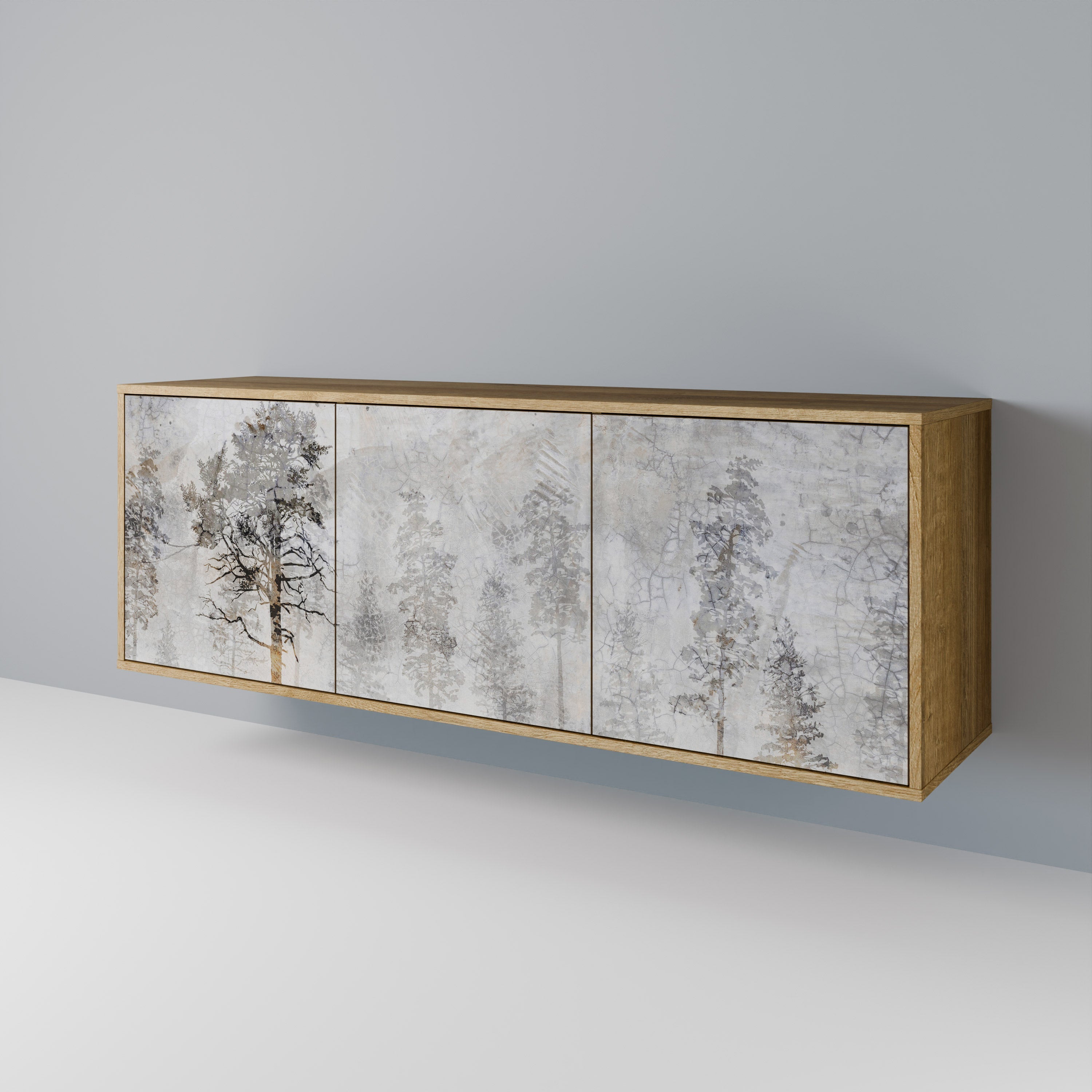 FADE IN THE TREES 3-türiges Sideboard in Eichenoptik