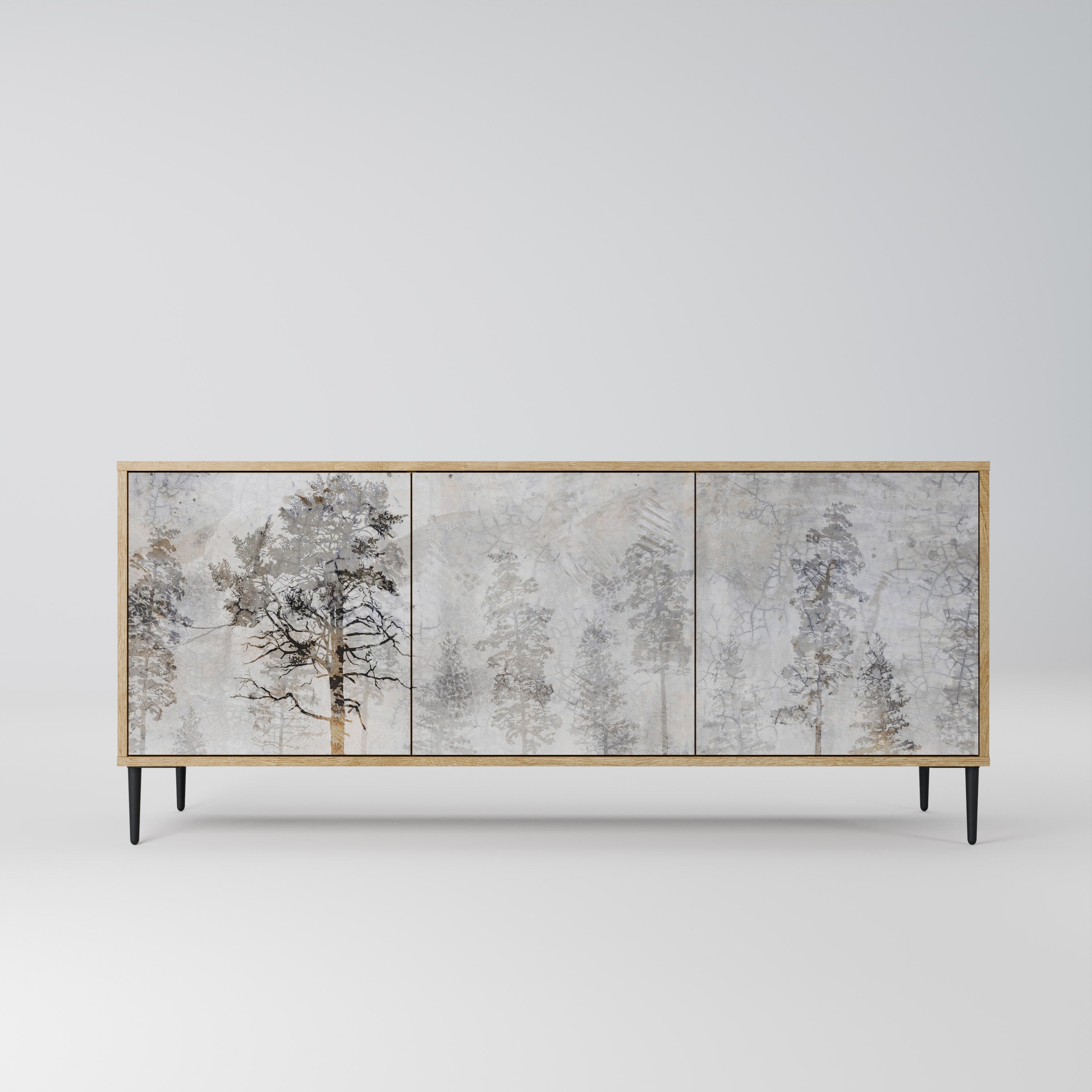 FADE IN THE TREES 3-türiges Sideboard in Eichenoptik