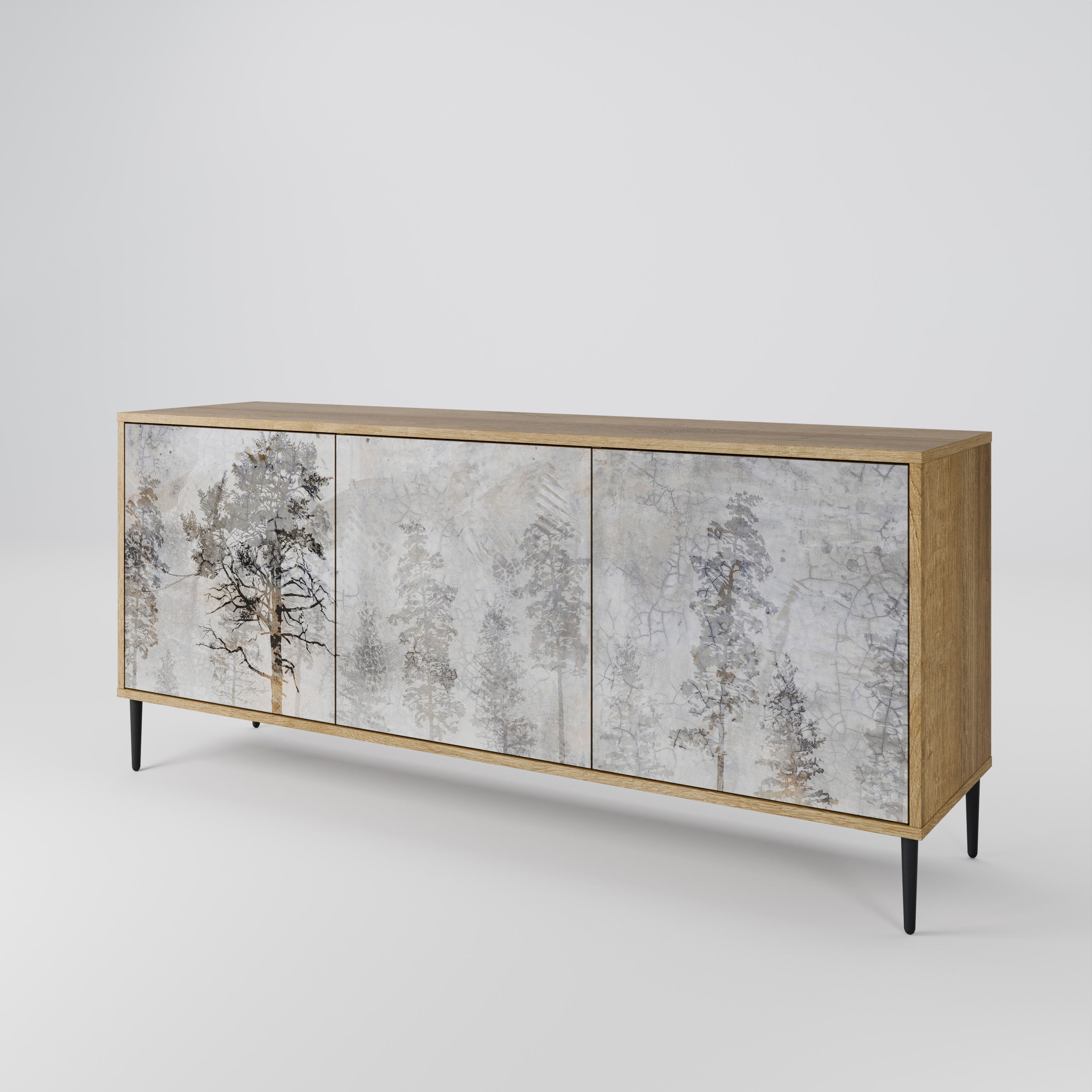 FADE IN THE TREES 3-türiges Sideboard in Eichenoptik