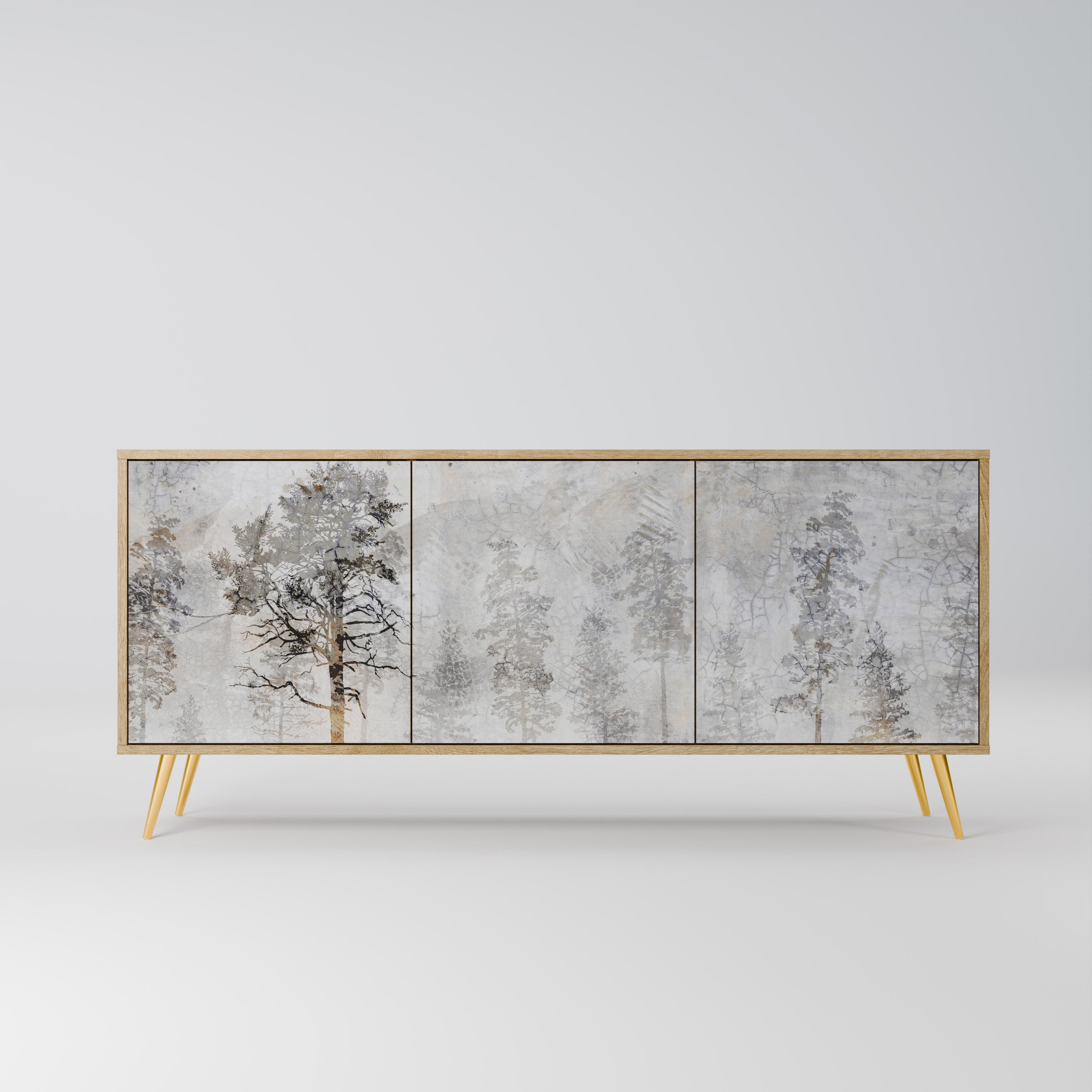 FADE IN THE TREES 3-türiges Sideboard in Eichenoptik