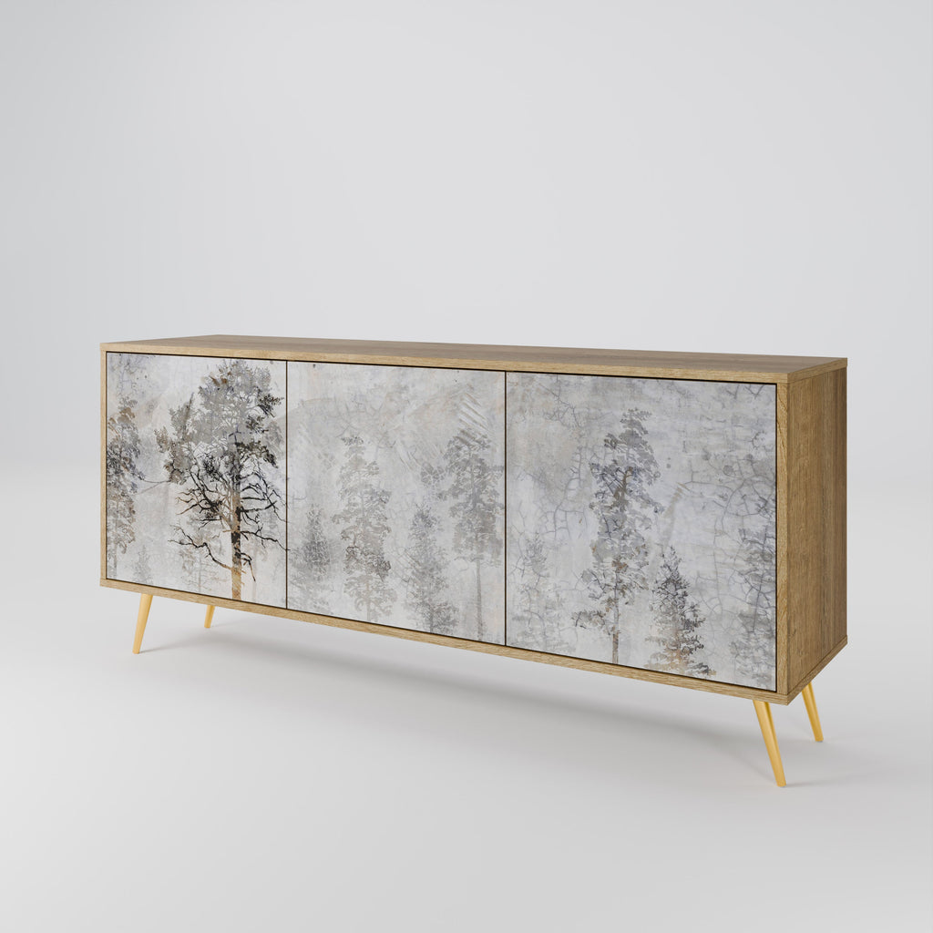 FADE IN THE TREES 3-türiges Sideboard in Eichenoptik