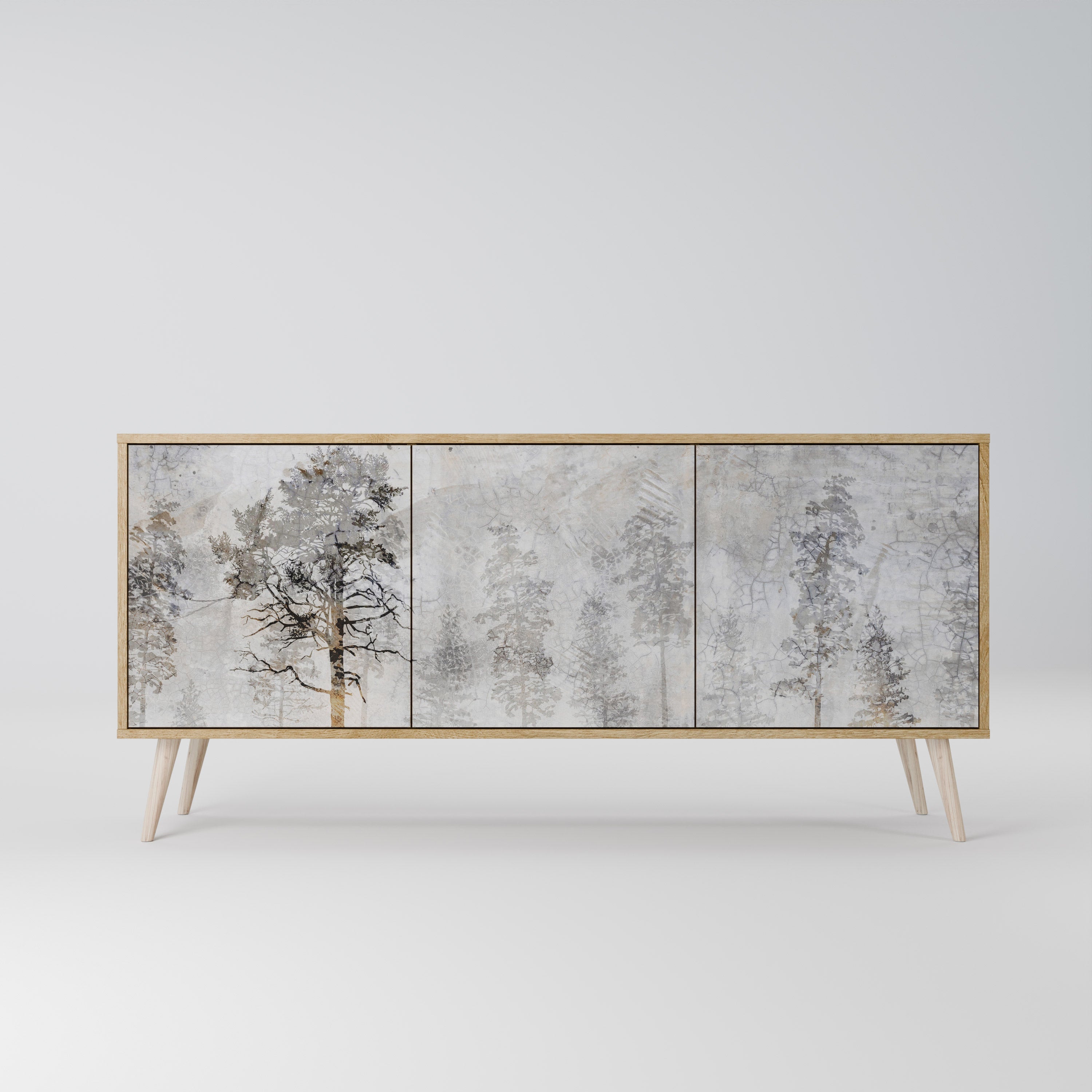 FADE IN THE TREES 3-türiges Sideboard in Eichenoptik
