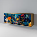 MIDNIGHT BLOSSOM Sideboard mit 3 Türen in Eiche-Optik
