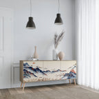 JAPANESE LANDSCAPE Sideboard mit 3 Türen in Eiche-Optik