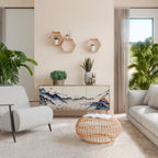 JAPANESE LANDSCAPE Sideboard mit 3 Türen in Eiche-Optik