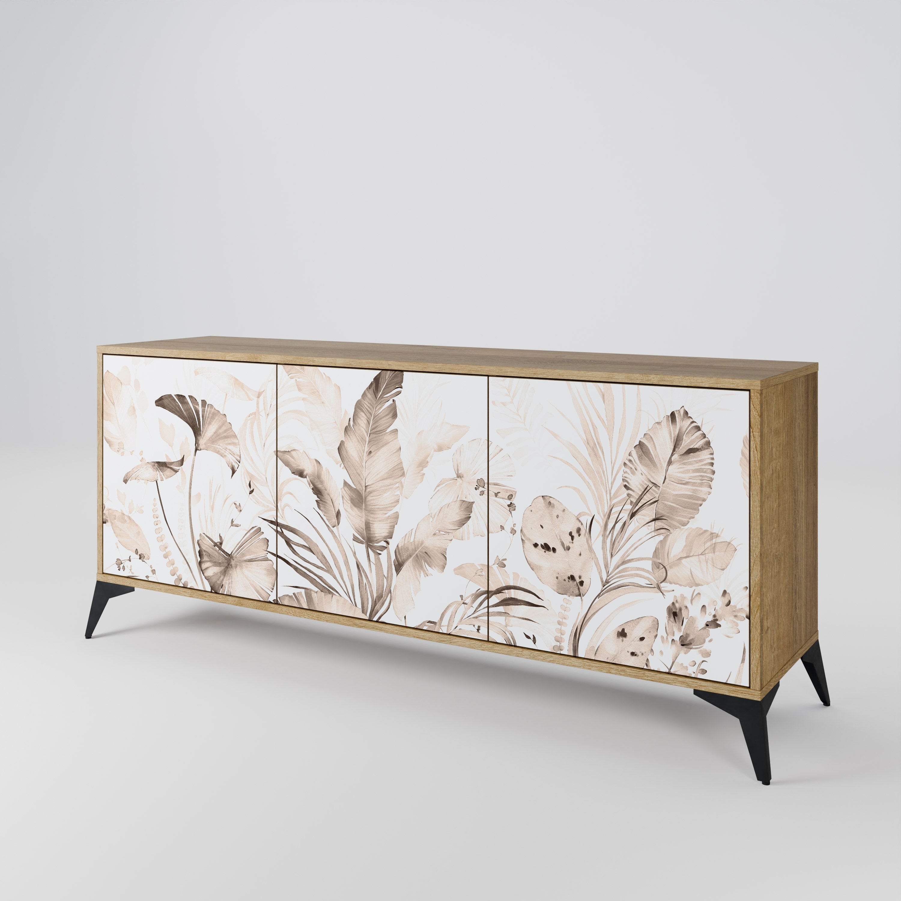 WILD TENDERNESS 3-türiges Sideboard in Eichenoptik