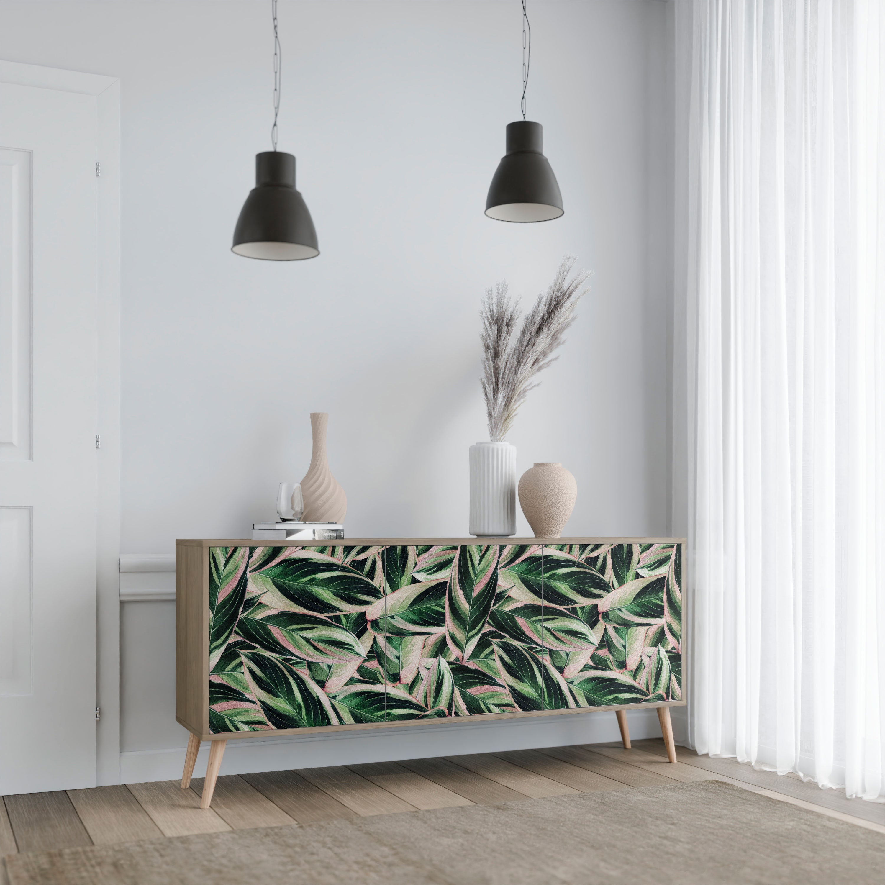 EERIE STROMANTHE 3-türiges Sideboard in Eichenoptik