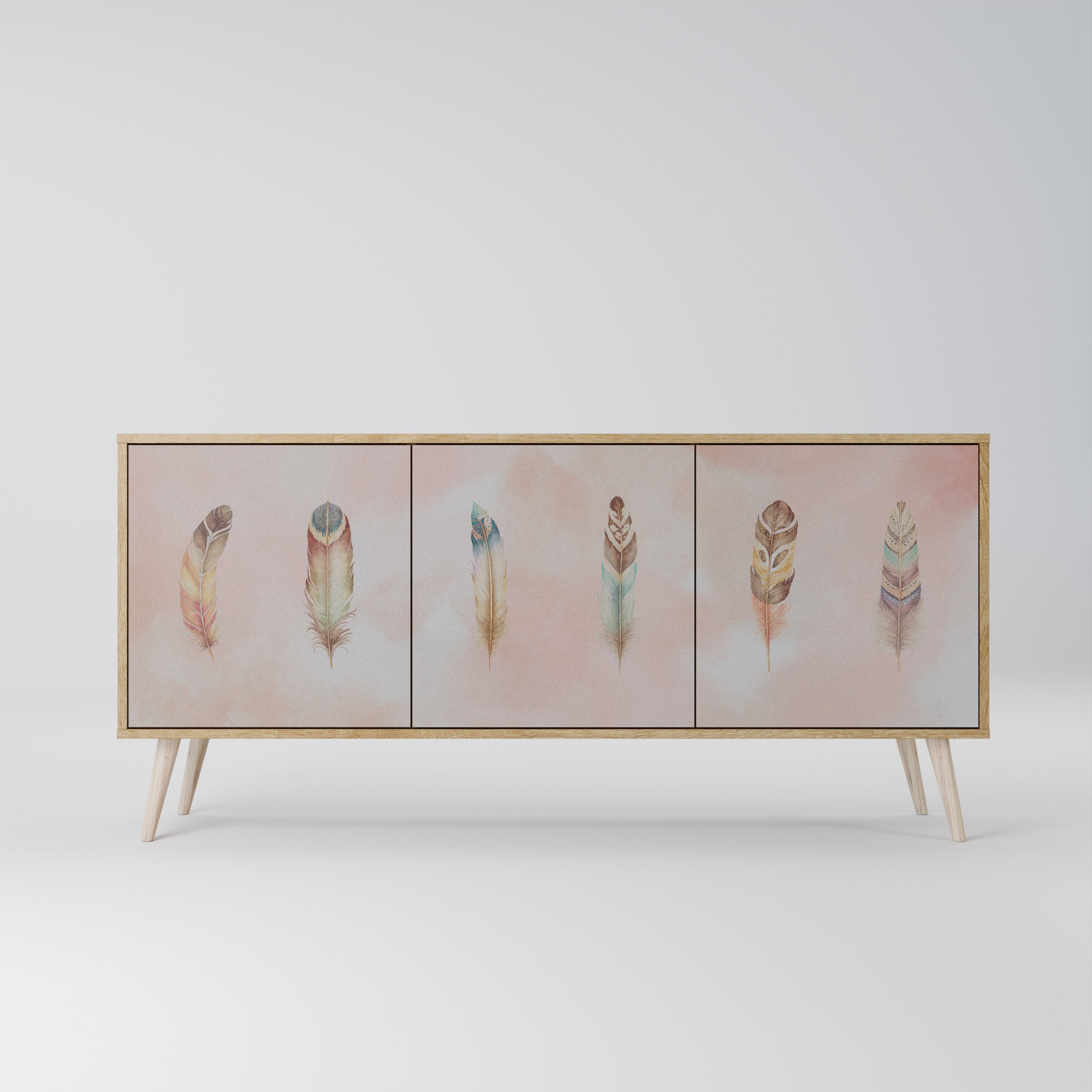 THE DELIQUESCE 3-türiges Sideboard in Eichenoptik