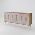 THE DELIQUESCE Sideboard mit 3 Türen in Eiche-Optik