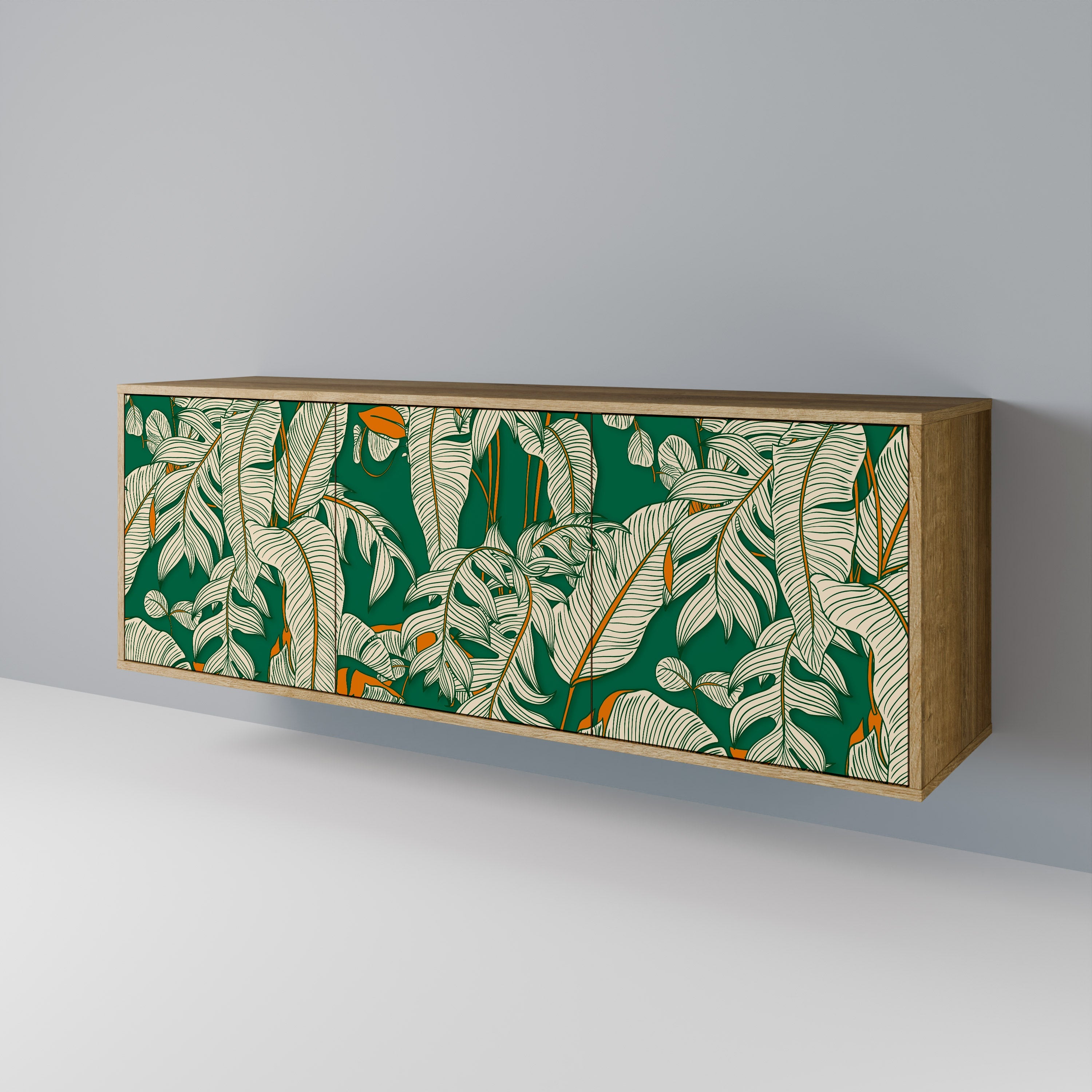 VERDANT PLEASURES 3-türiges Sideboard in Eichenoptik