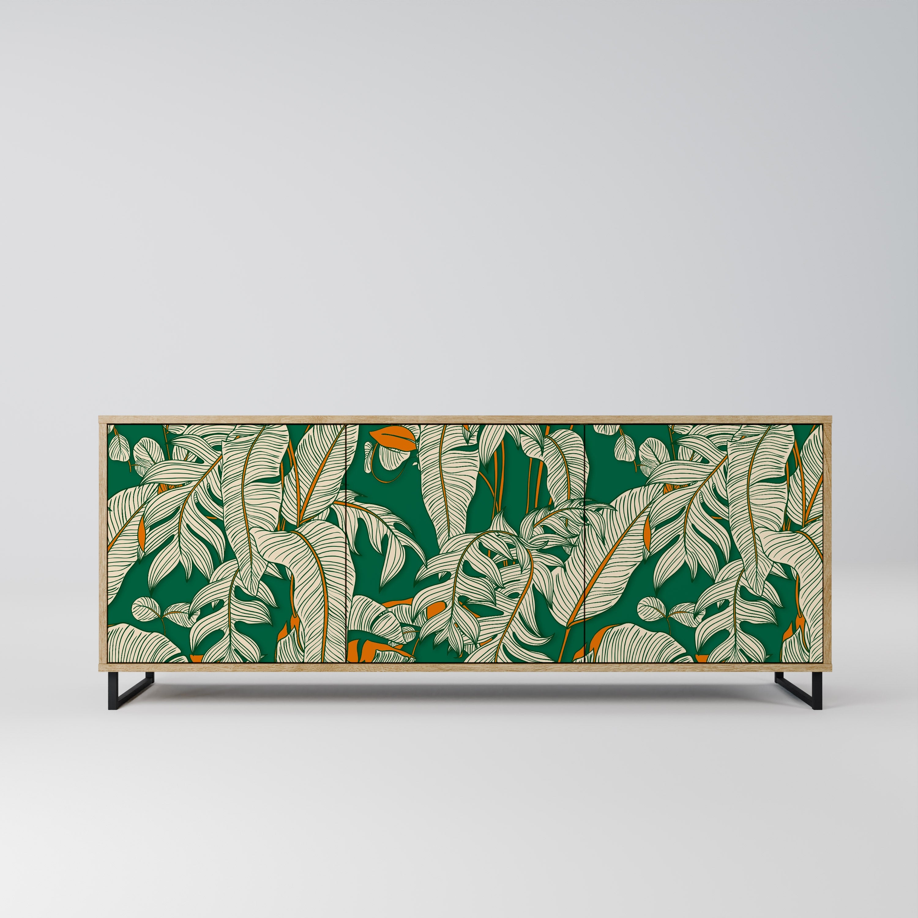 VERDANT PLEASURES 3-türiges Sideboard in Eichenoptik