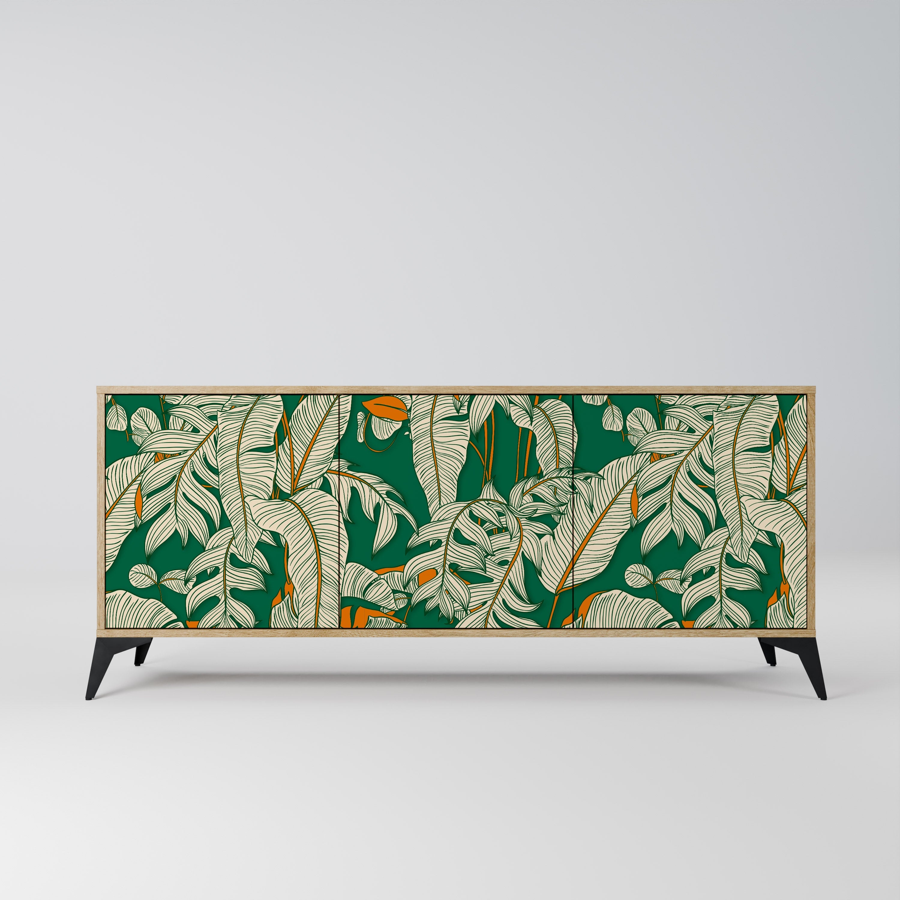 VERDANT PLEASURES 3-türiges Sideboard in Eichenoptik