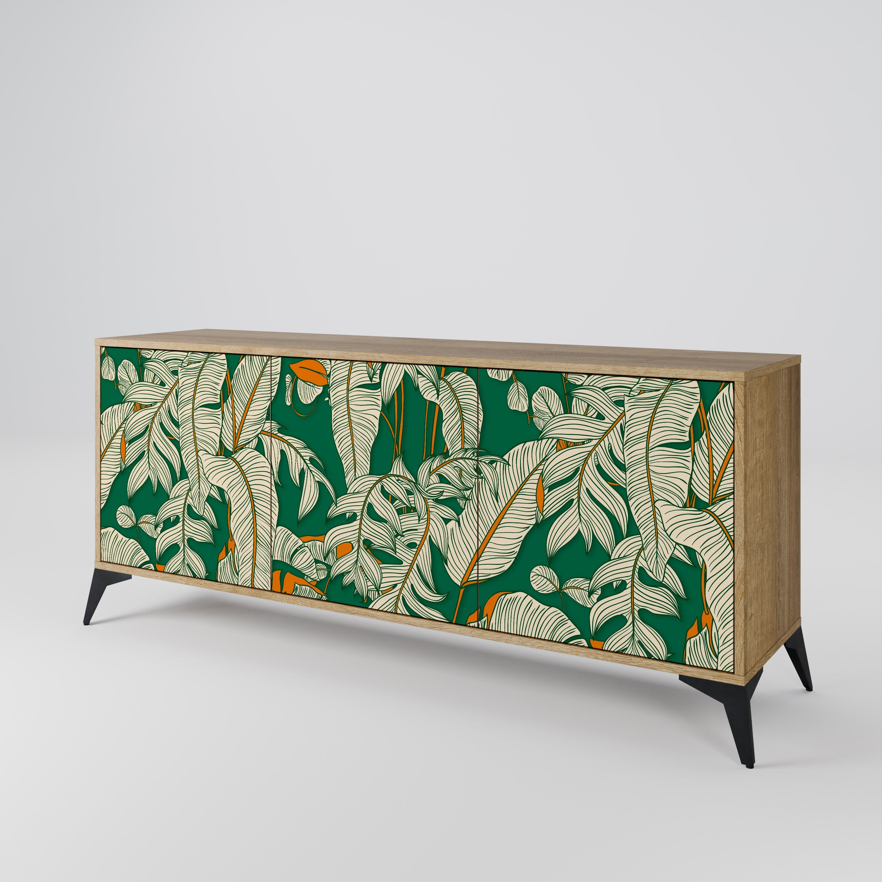 VERDANT PLEASURES 3-türiges Sideboard in Eichenoptik
