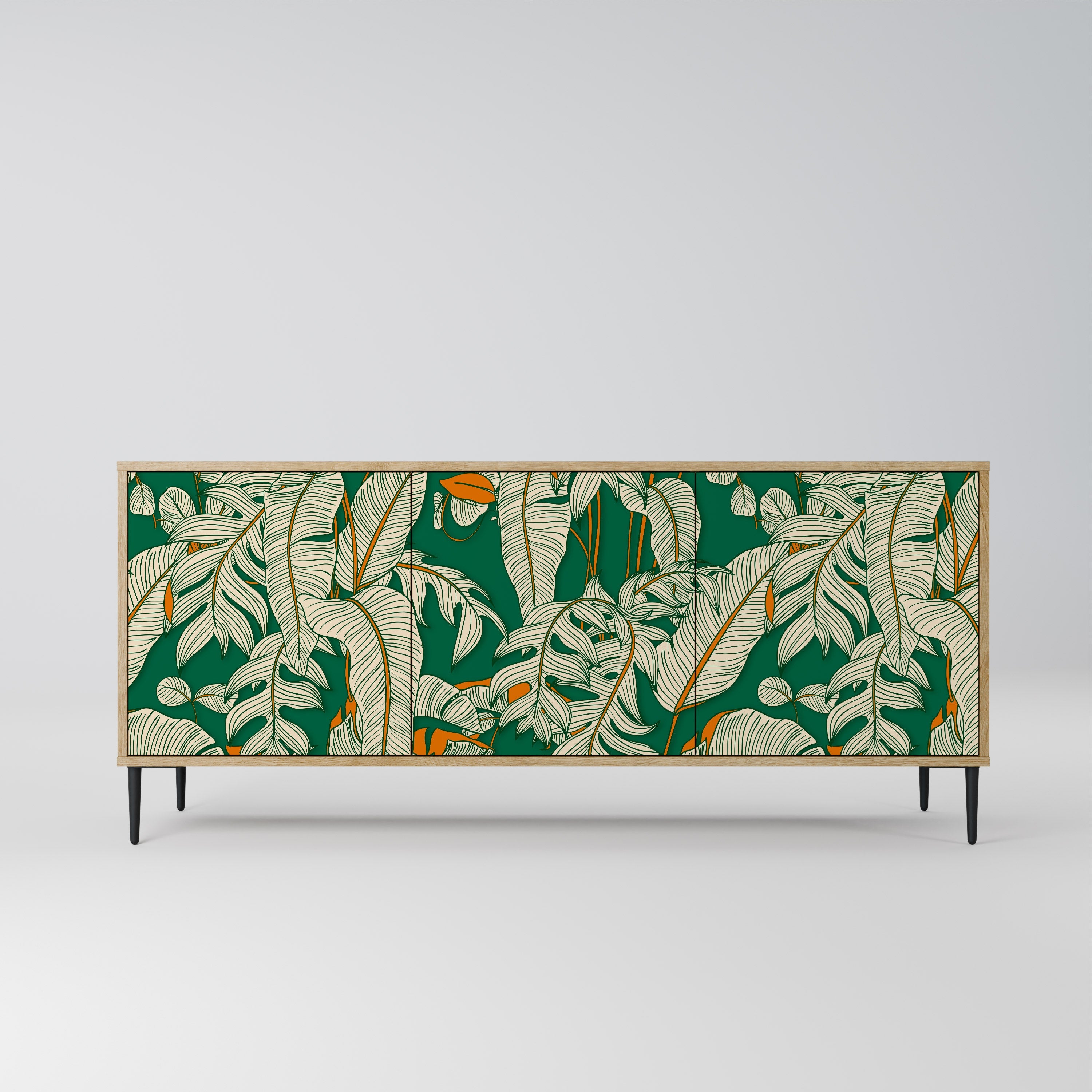 VERDANT PLEASURES 3-türiges Sideboard in Eichenoptik