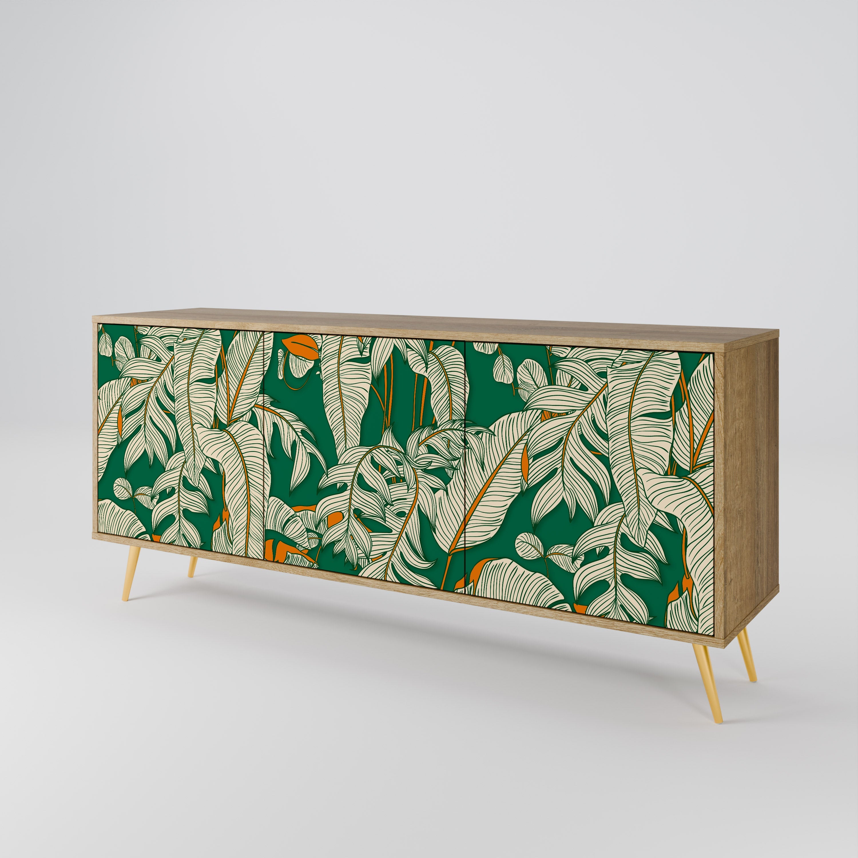 VERDANT PLEASURES 3-türiges Sideboard in Eichenoptik