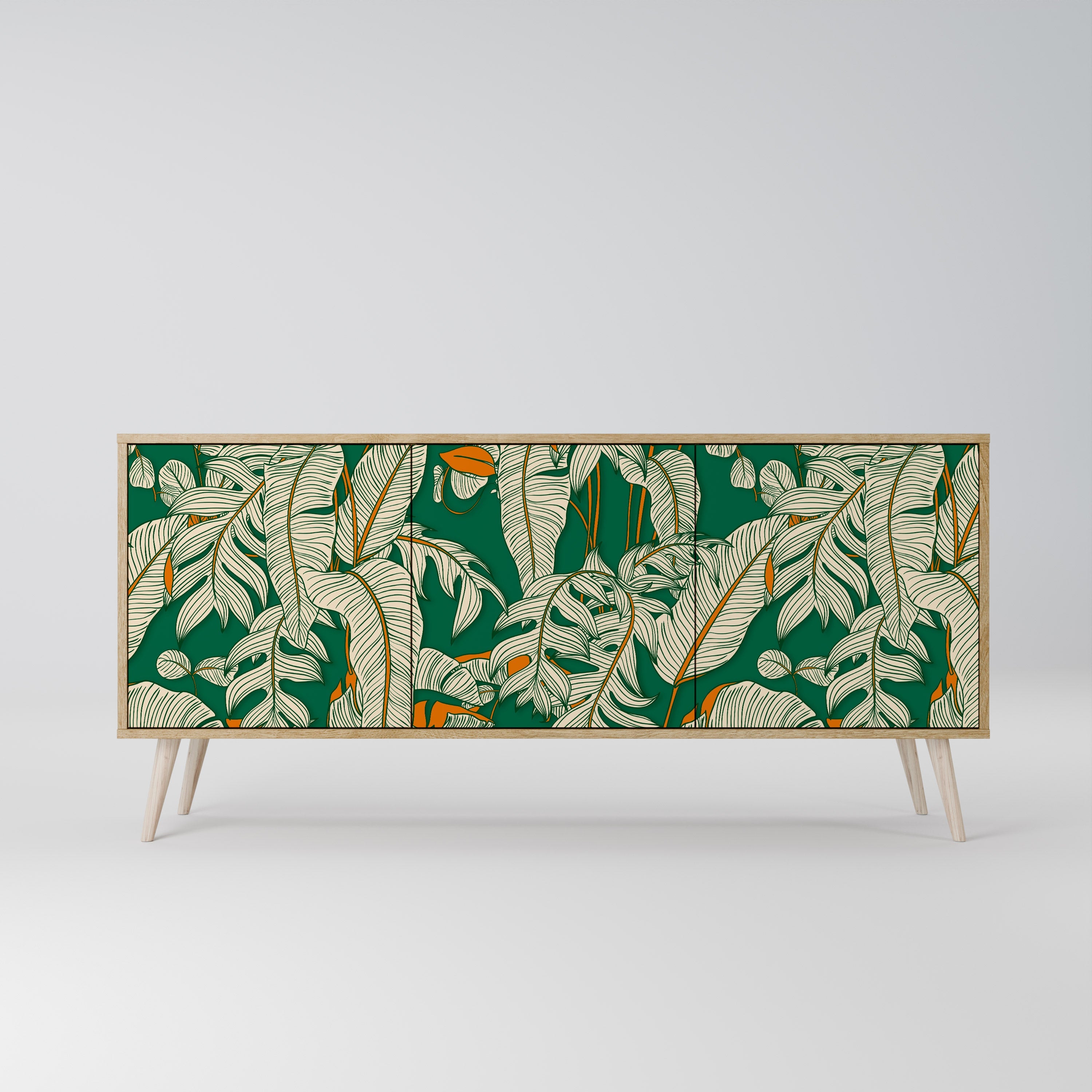 VERDANT PLEASURES 3-türiges Sideboard in Eichenoptik