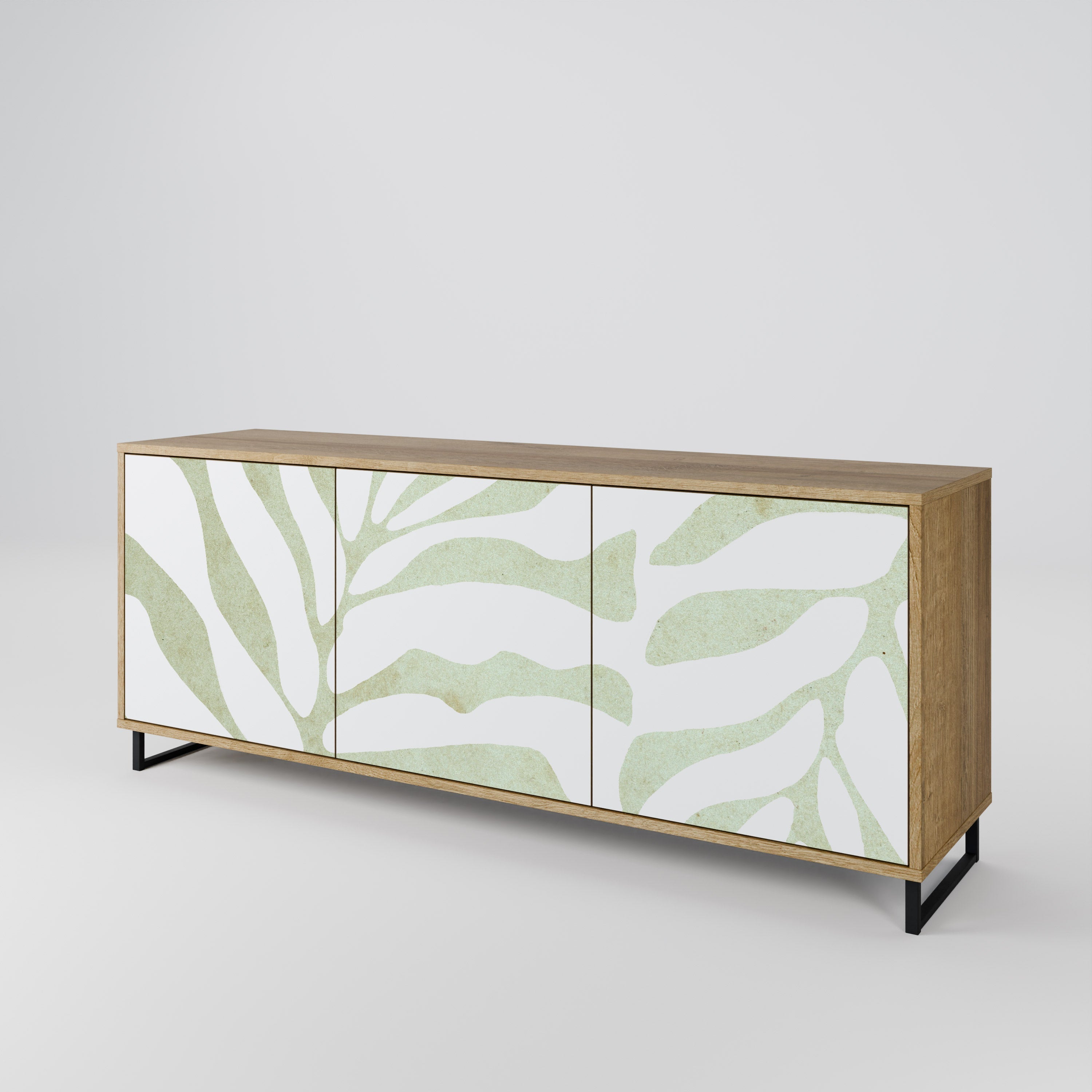 BOTANICAL SPARK 3-türiges Sideboard in Eichenoptik
