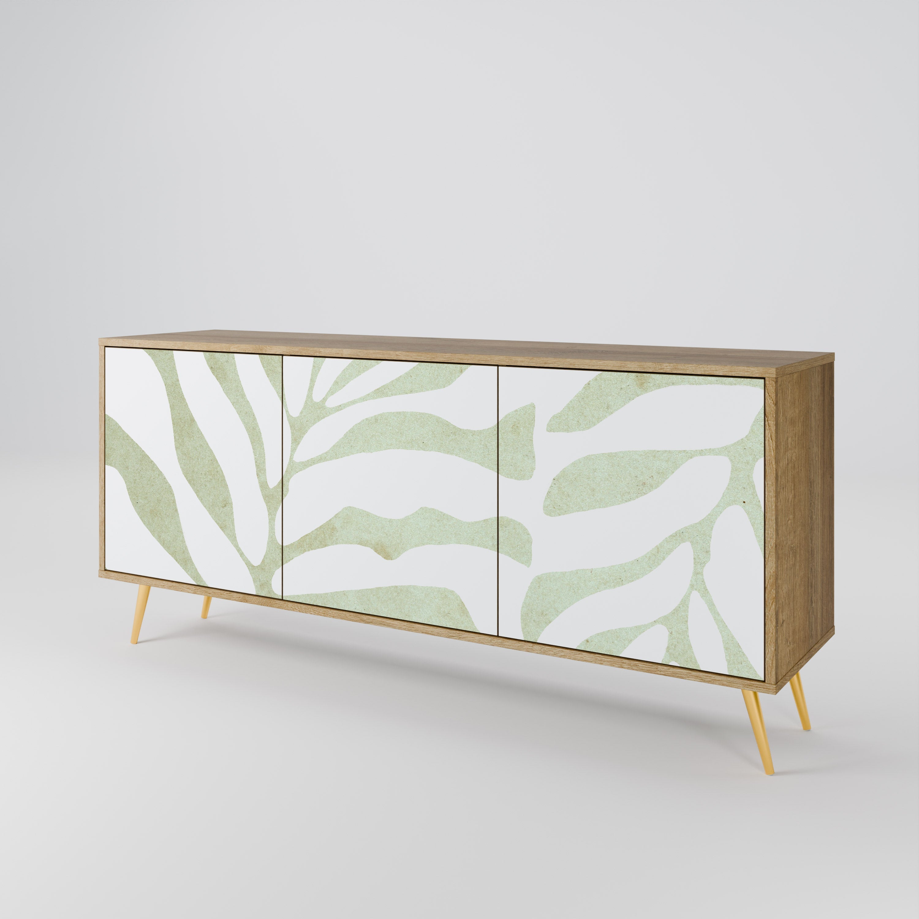 BOTANICAL SPARK 3-türiges Sideboard in Eichenoptik