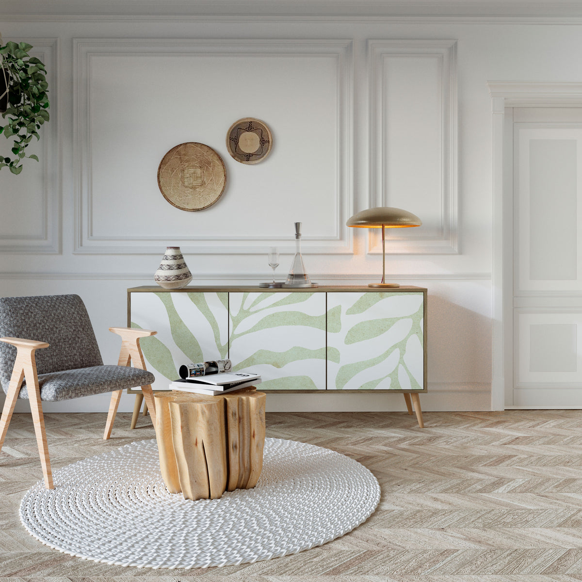 BOTANICAL SPARK 3-türiges Sideboard