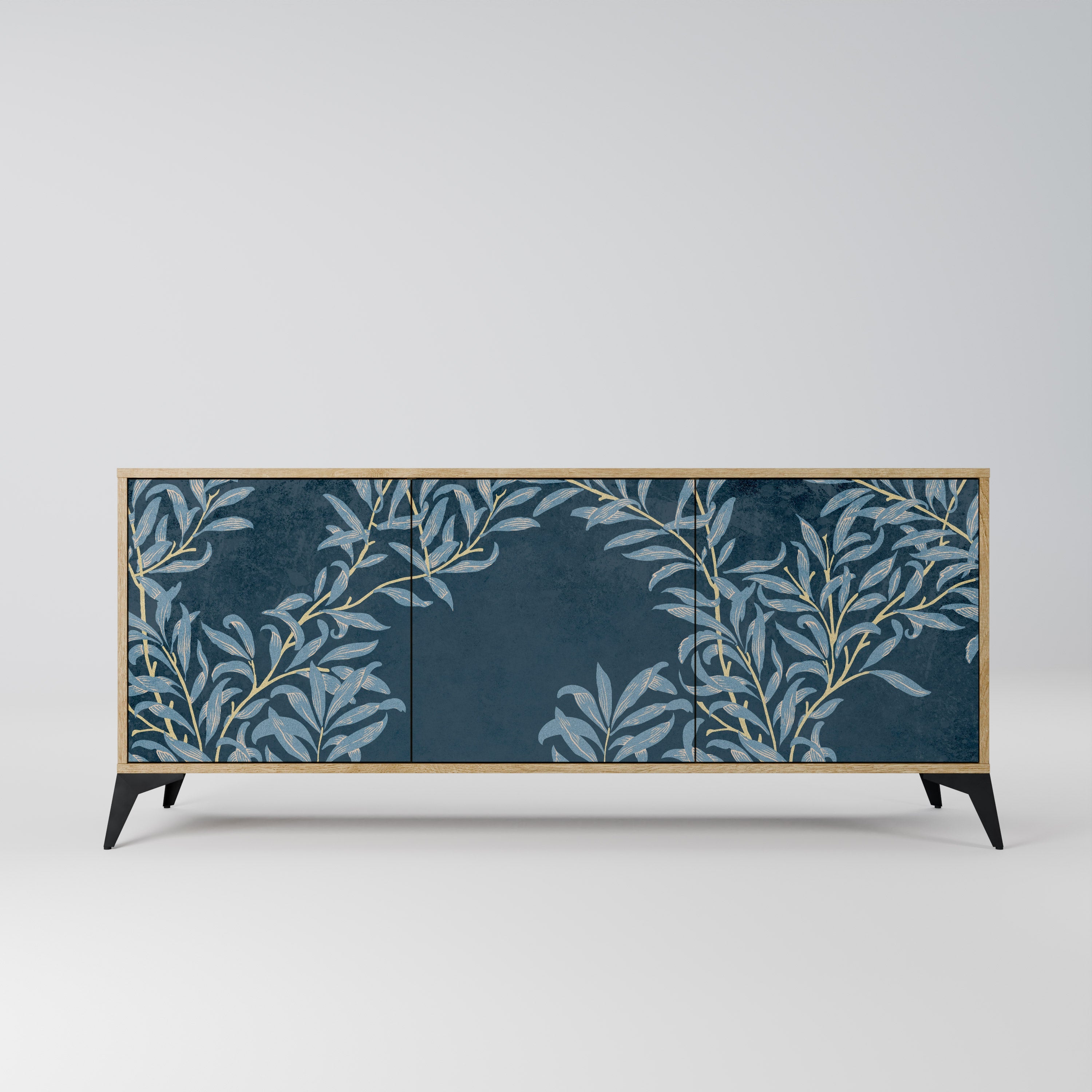 BLUE LEAVES 3-türiges Sideboard in Eichenoptik