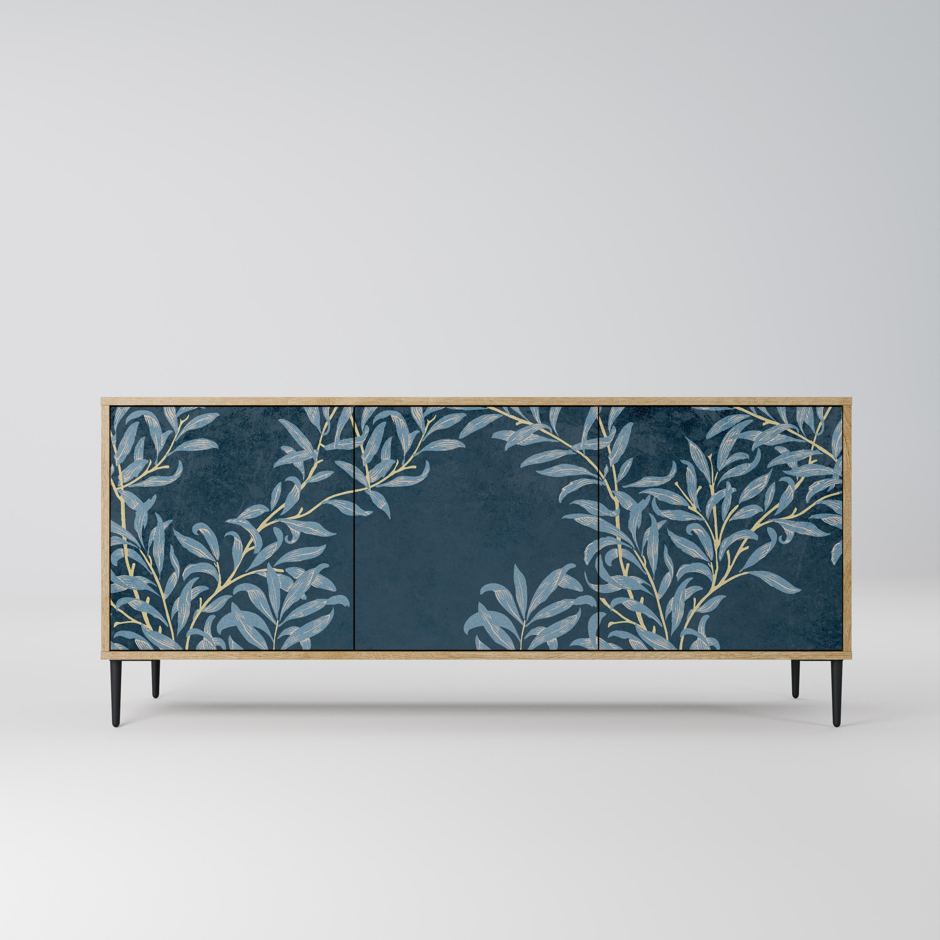 BLUE LEAVES 3-türiges Sideboard in Eichenoptik