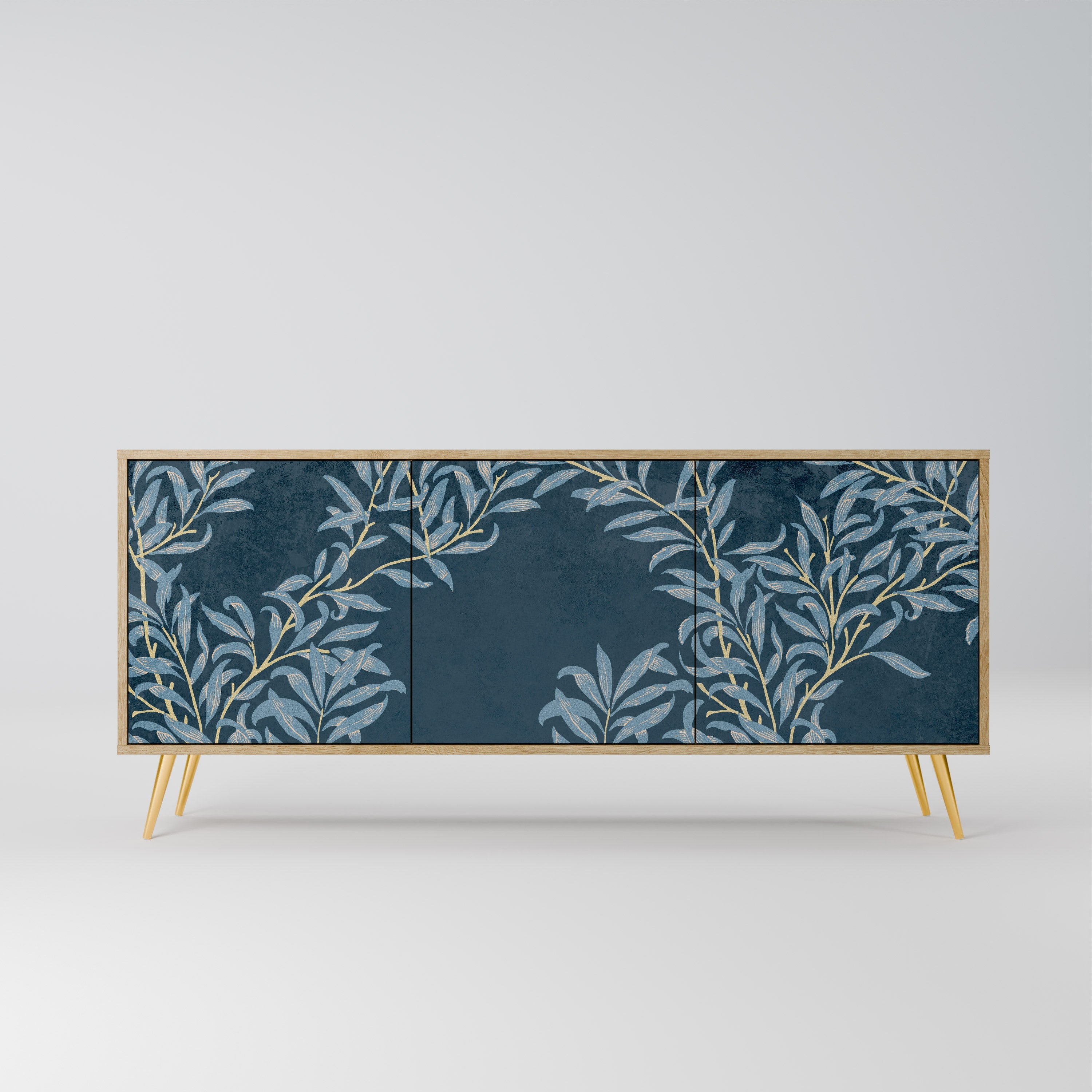 BLUE LEAVES 3-türiges Sideboard in Eichenoptik