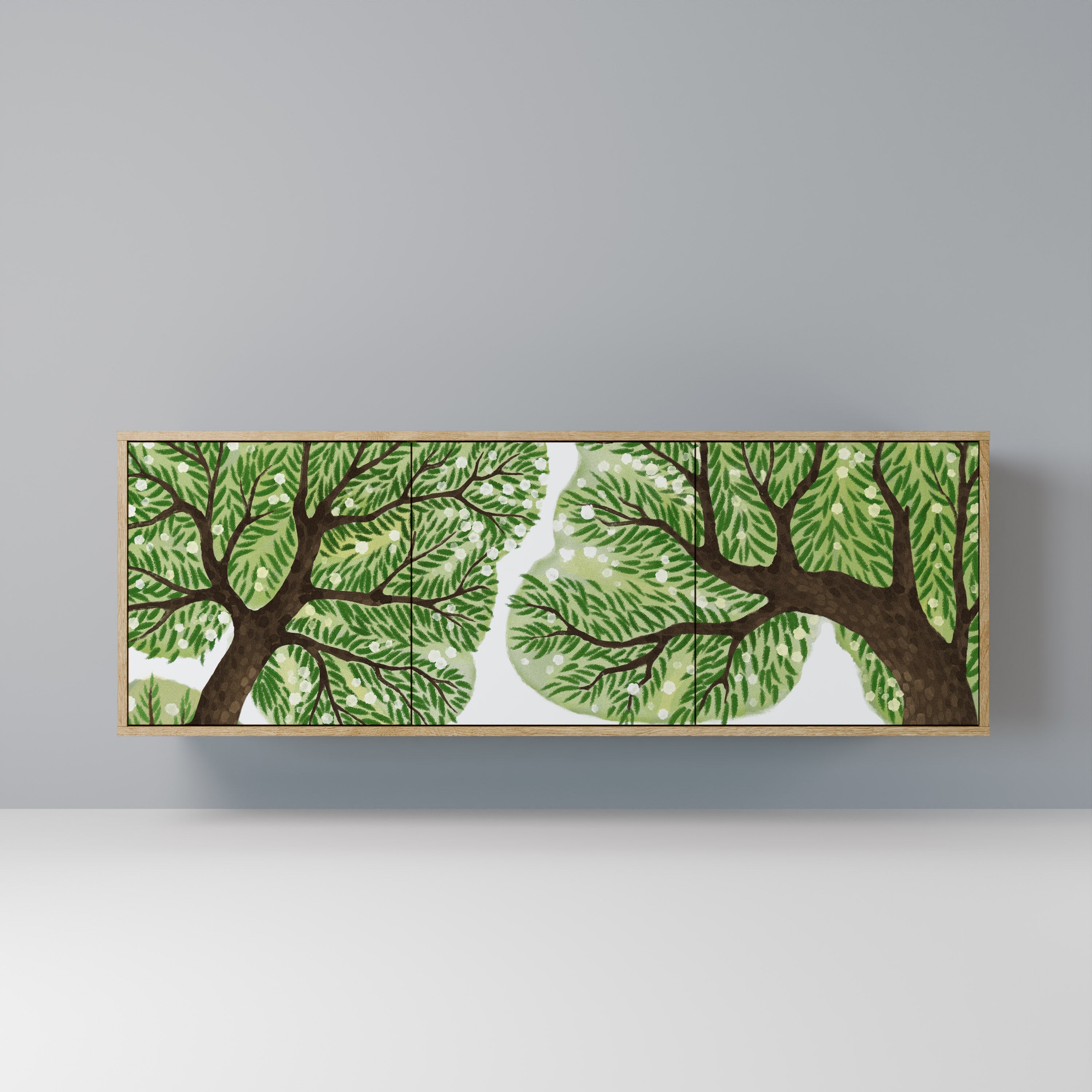 WILDERNESS DASH 3-türiges Sideboard in Eichenoptik