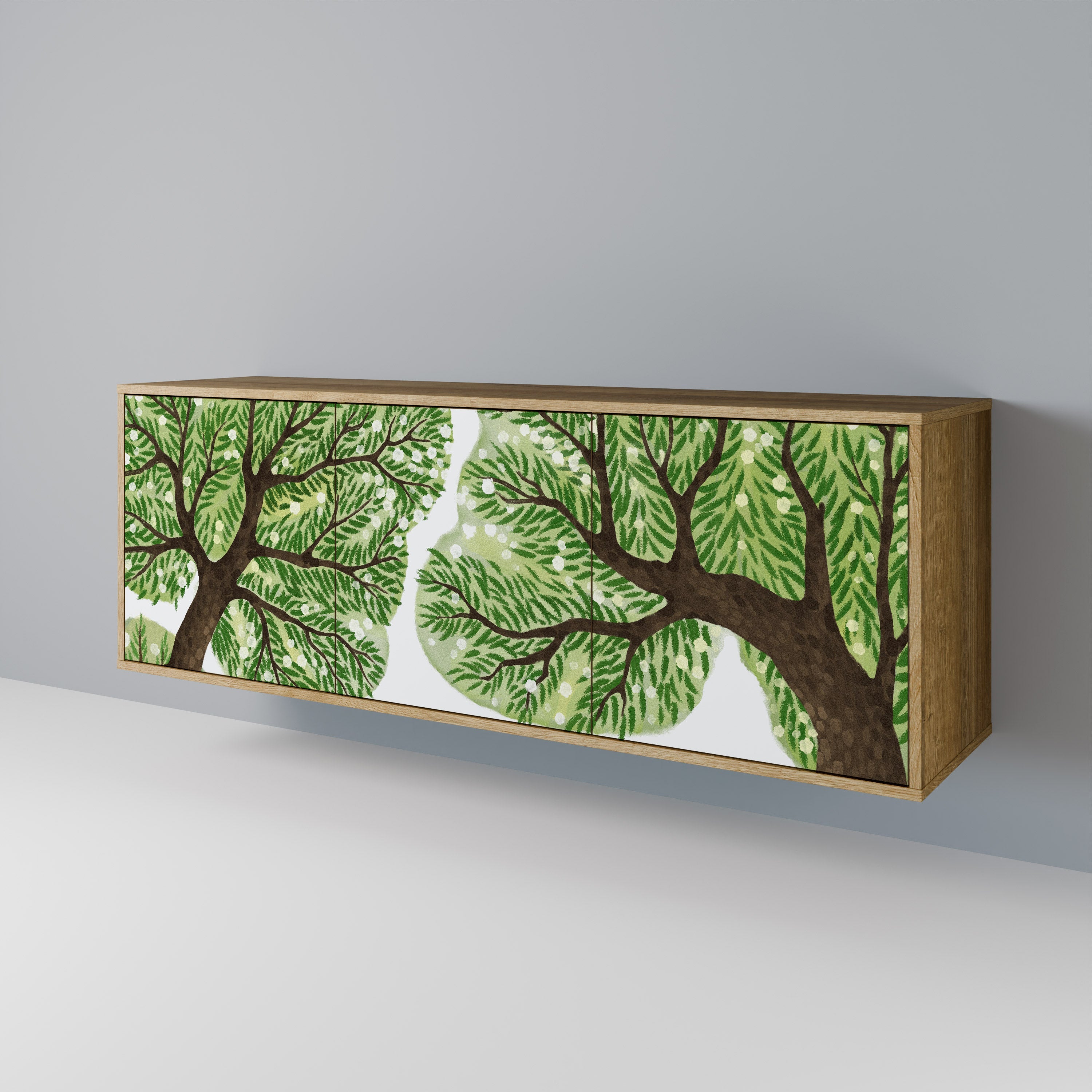 WILDERNESS DASH 3-türiges Sideboard in Eichenoptik