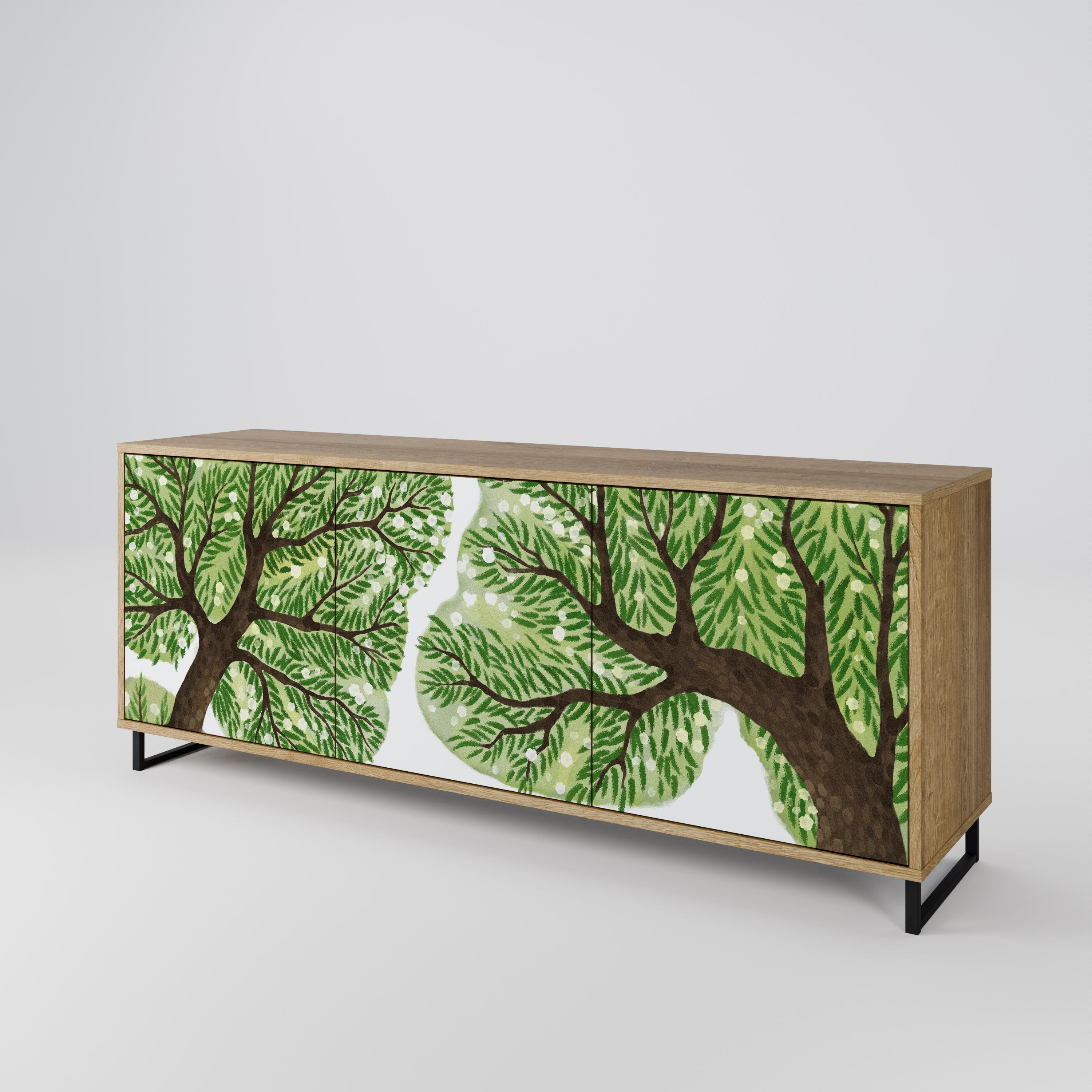 WILDERNESS DASH 3-türiges Sideboard in Eichenoptik