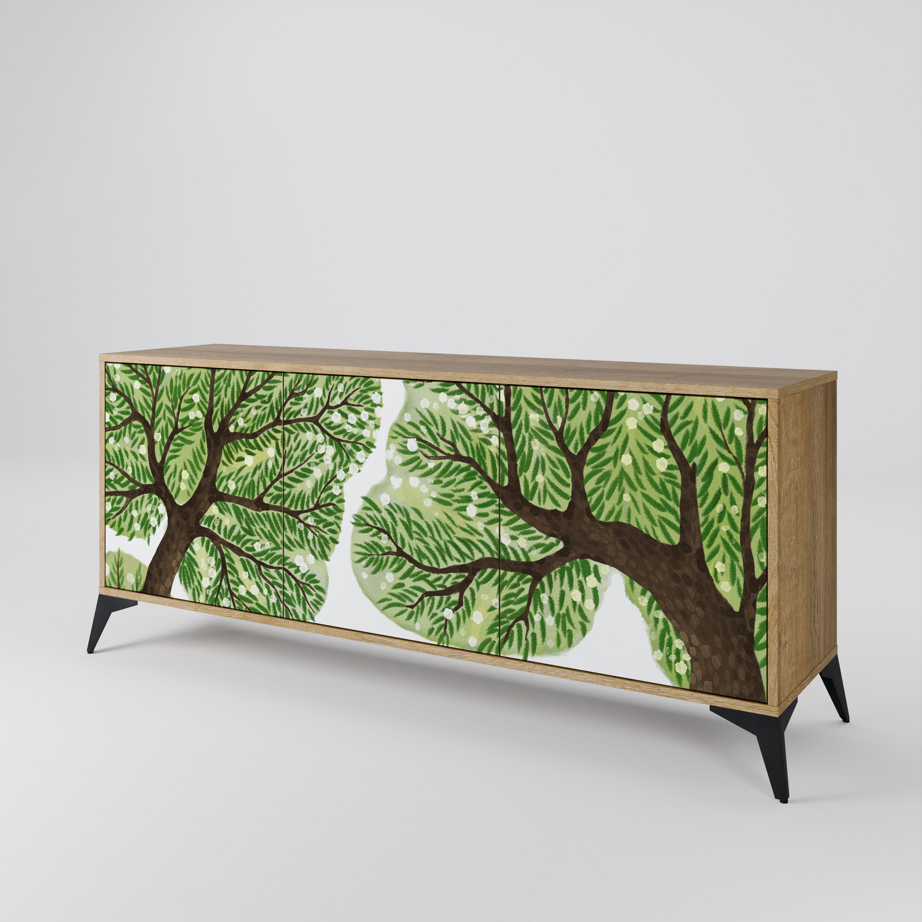 WILDERNESS DASH 3-türiges Sideboard in Eichenoptik