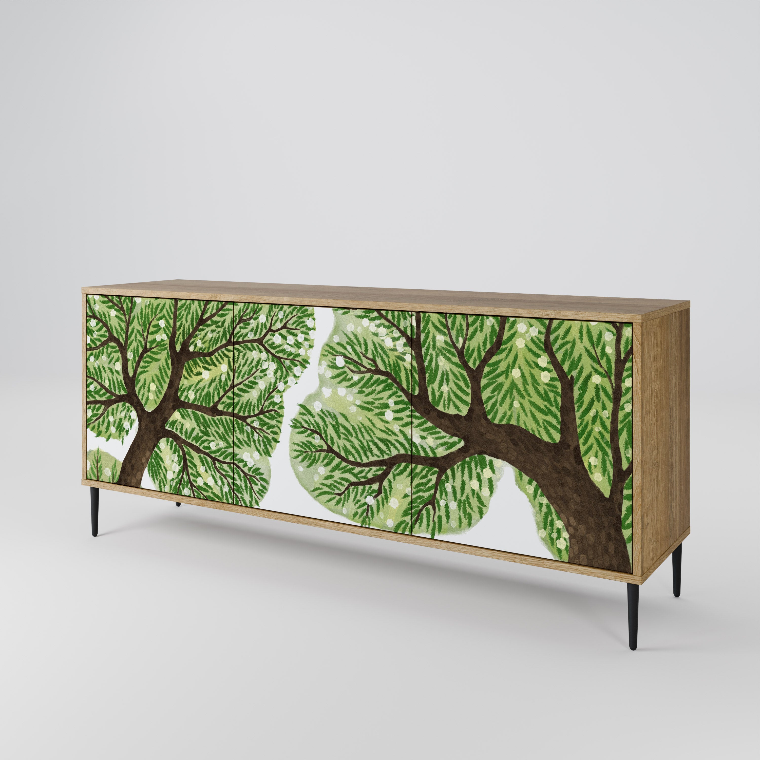WILDERNESS DASH 3-türiges Sideboard in Eichenoptik