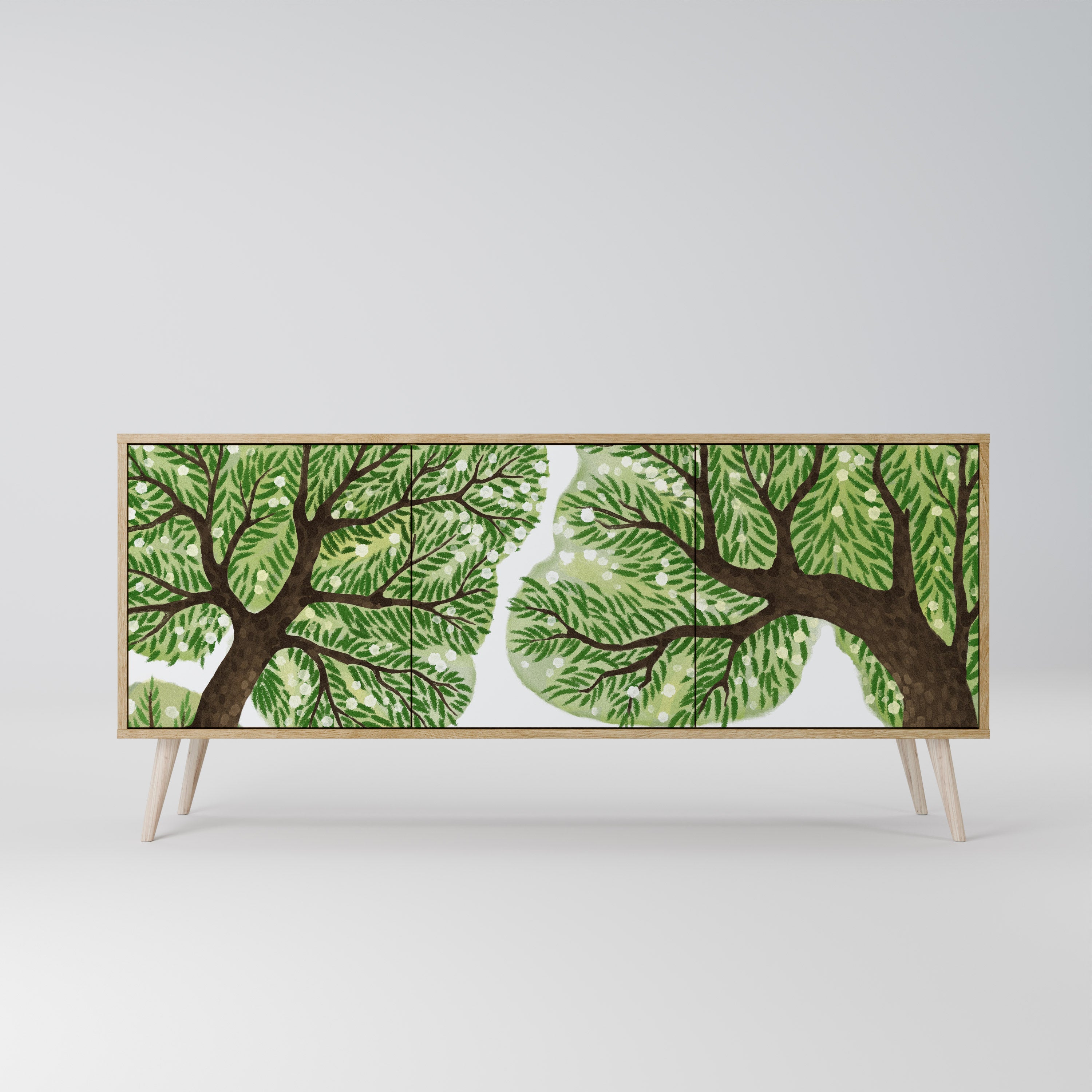 WILDERNESS DASH 3-türiges Sideboard in Eichenoptik