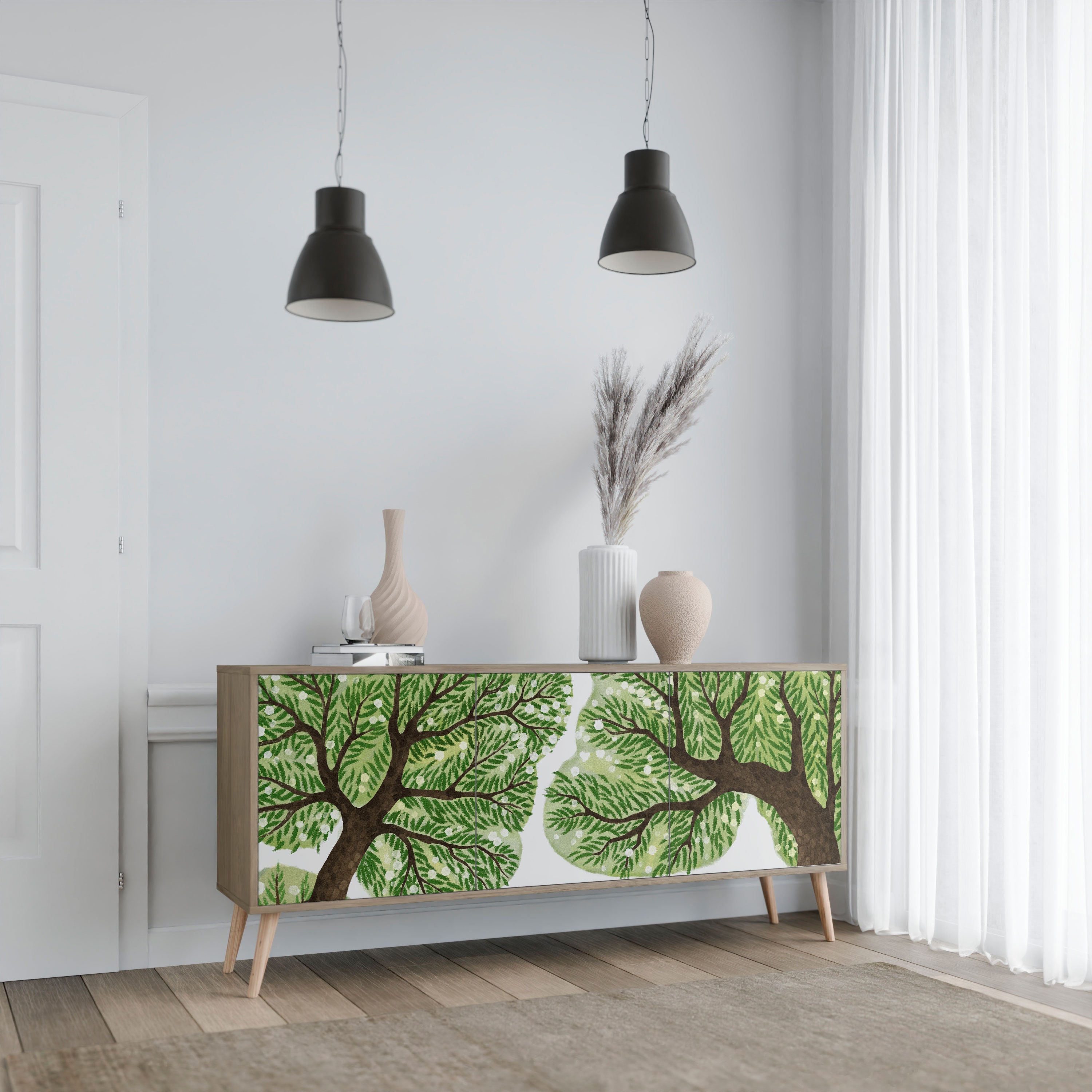 WILDERNESS DASH 3-türiges Sideboard in Eichenoptik