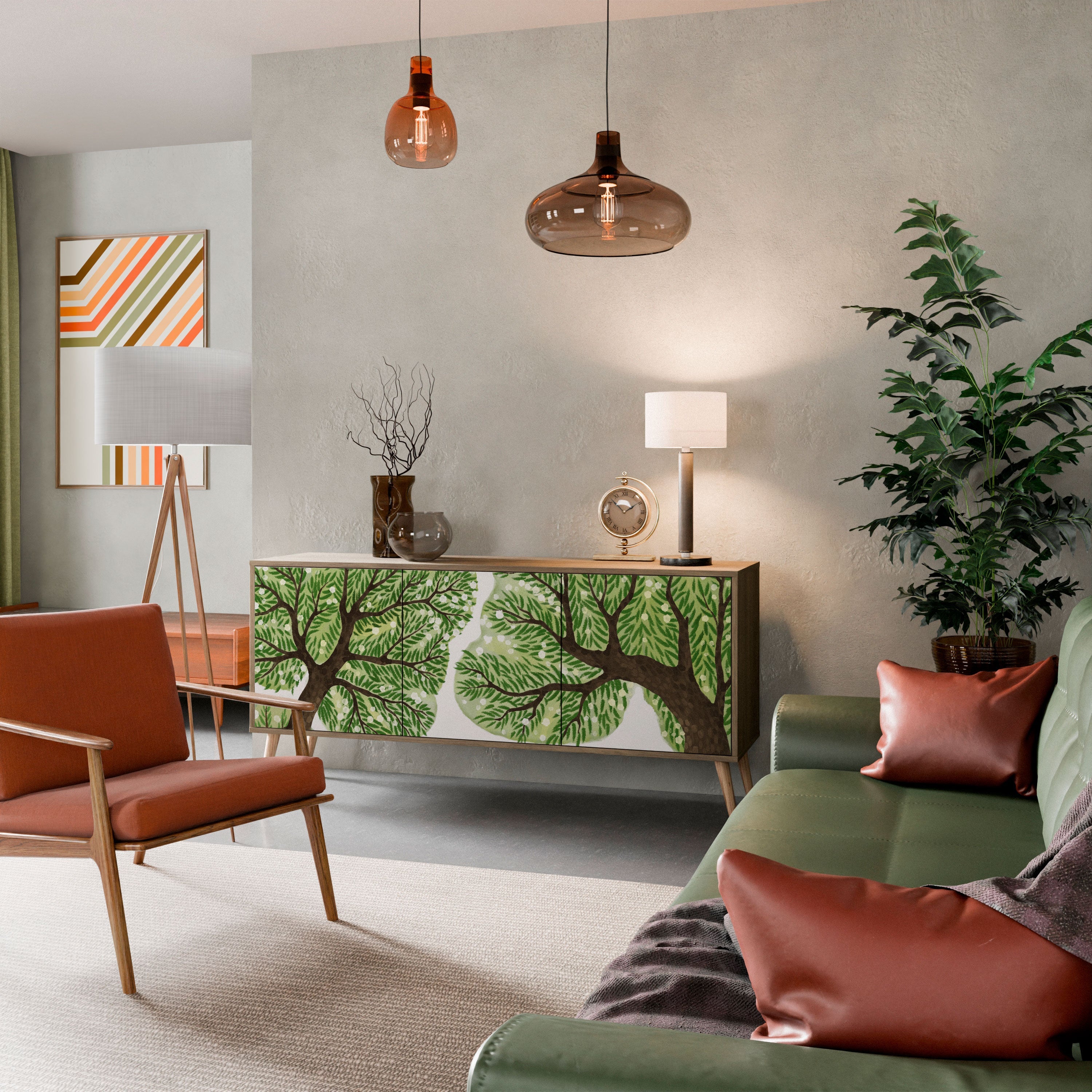 WILDERNESS DASH 3-türiges Sideboard in Eichenoptik