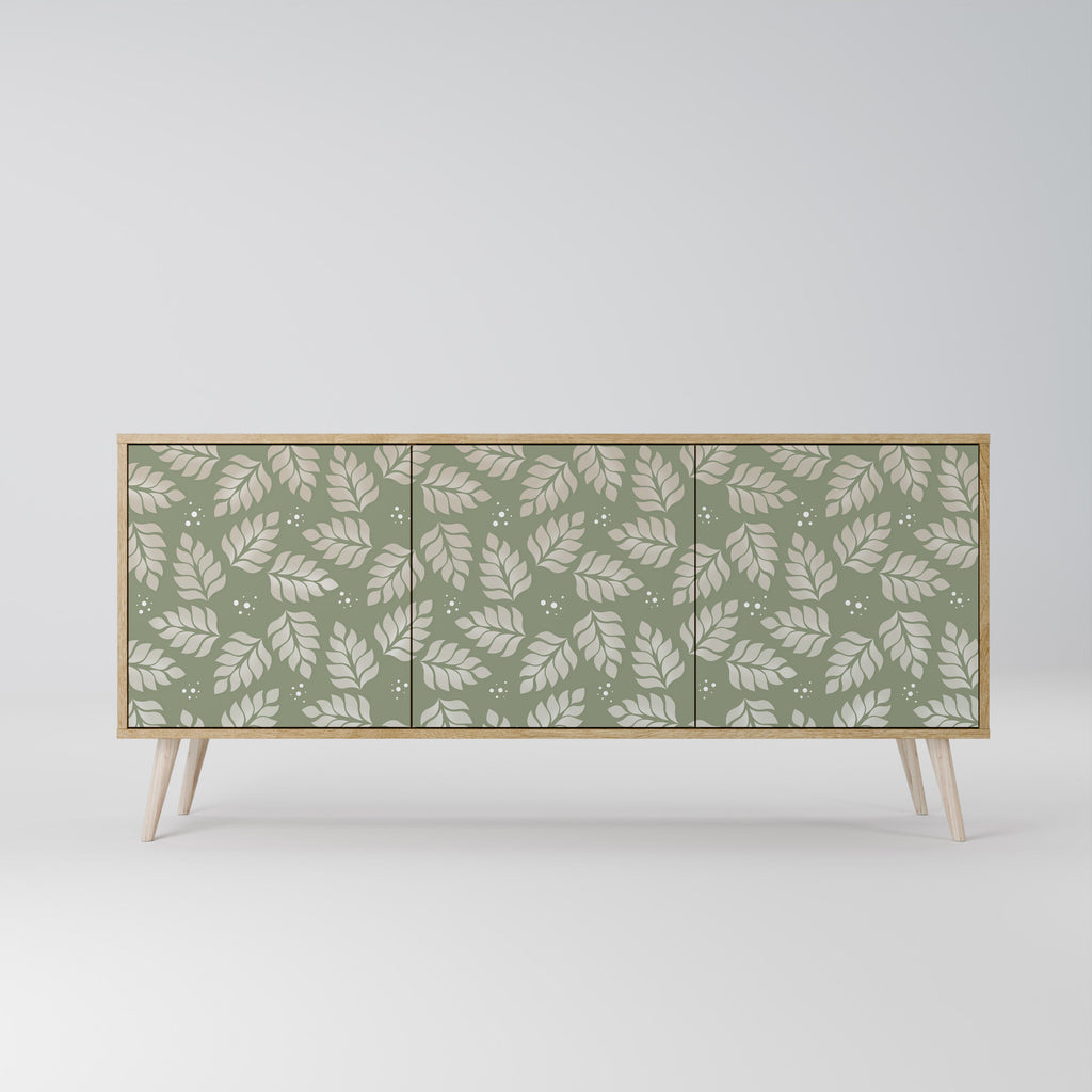 LEAVES ON GREEN 3-türiges Sideboard in Eichenoptik