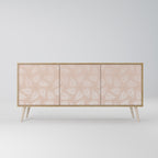 LEAVES ON BEIGE Sideboard mit 3 Türen in Eiche-Optik