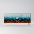LUNAR SECRETS Sideboard mit 3 Türen in Eiche-Optik