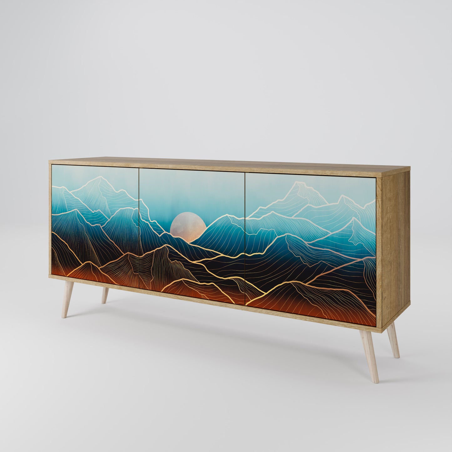 LUNAR SECRETS 3-türiges Sideboard
