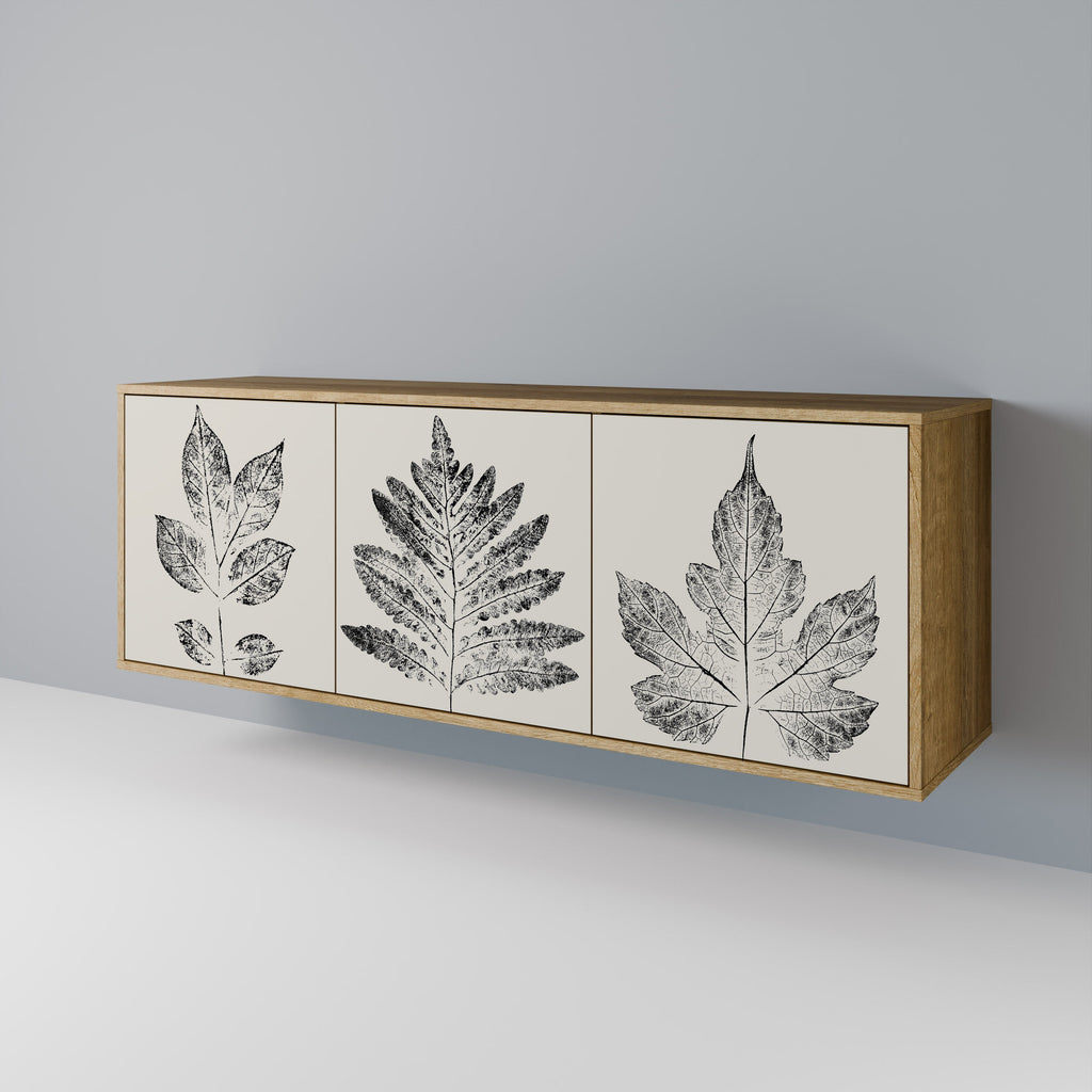 LEAFY STAMPS 3-türiges Sideboard in Eichenoptik