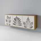 LEAFY STAMPS Sideboard mit 3 Türen in Eiche-Optik