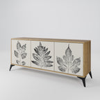 LEAFY STAMPS Sideboard mit 3 Türen in Eiche-Optik