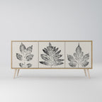LEAFY STAMPS Sideboard mit 3 Türen in Eiche-Optik
