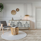 LEAFY STAMPS Sideboard mit 3 Türen in Eiche-Optik
