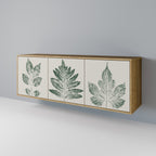 GREEN LEAFY STAMPS Sideboard mit 3 Türen in Eiche-Optik