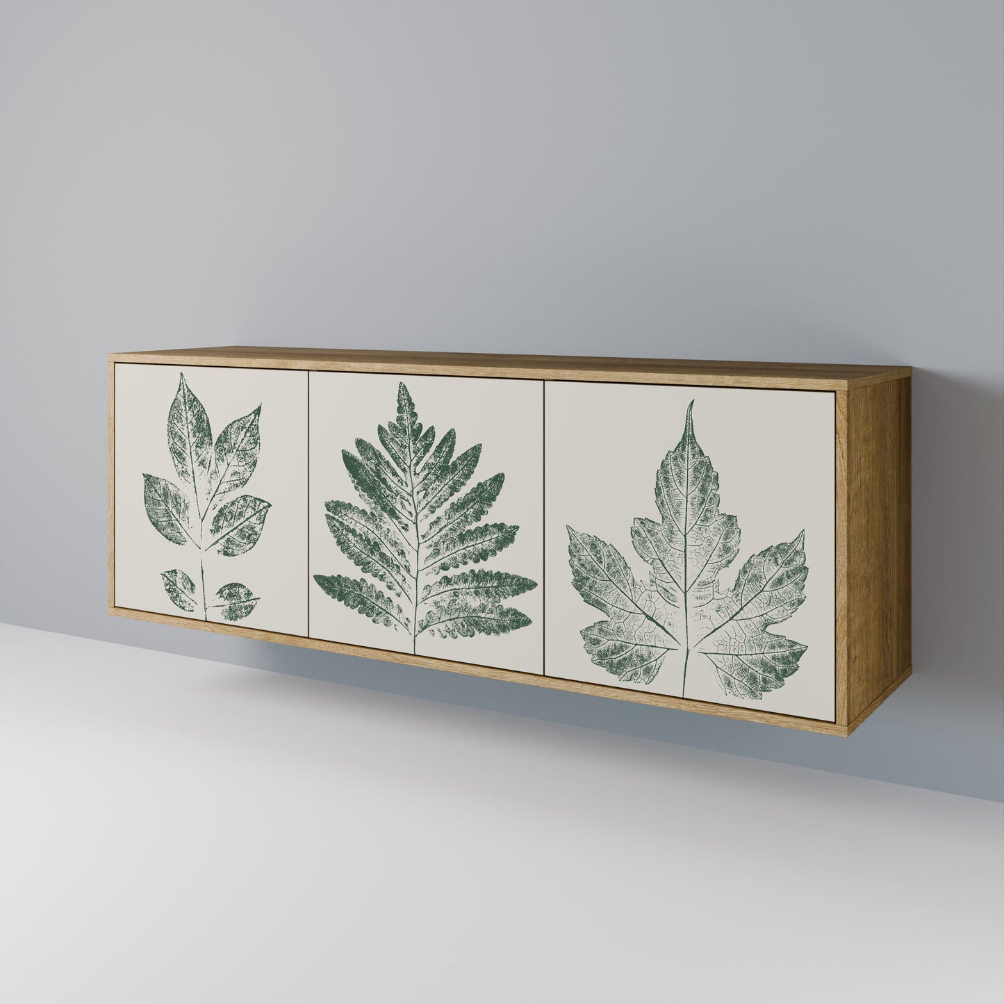 GREEN LEAFY STAMPS 3-türiges Sideboard