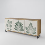 GREEN LEAFY STAMPS Sideboard mit 3 Türen in Eiche-Optik