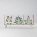 GREEN LEAFY STAMPS Sideboard mit 3 Türen in Eiche-Optik