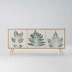 GREEN LEAFY STAMPS Sideboard mit 3 Türen in Eiche-Optik
