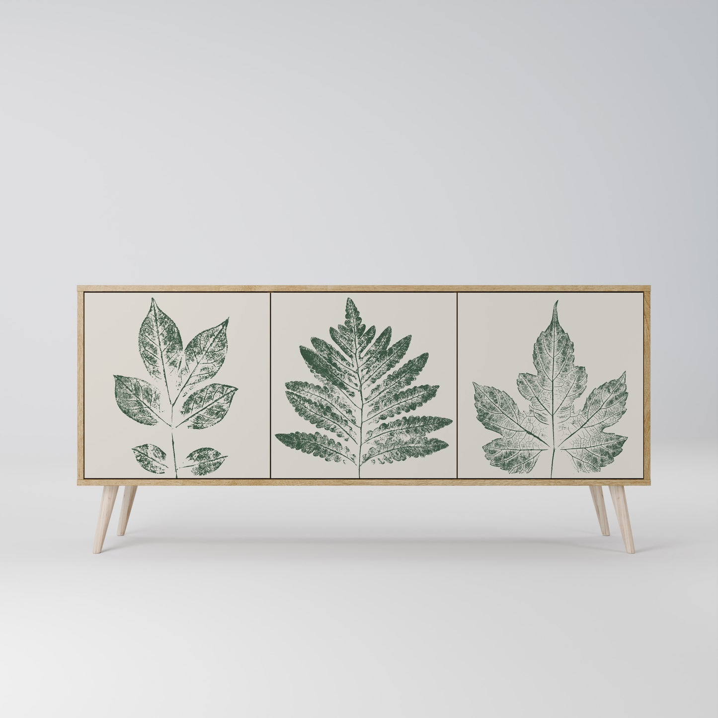 GREEN LEAFY STAMPS 3-türiges Sideboard