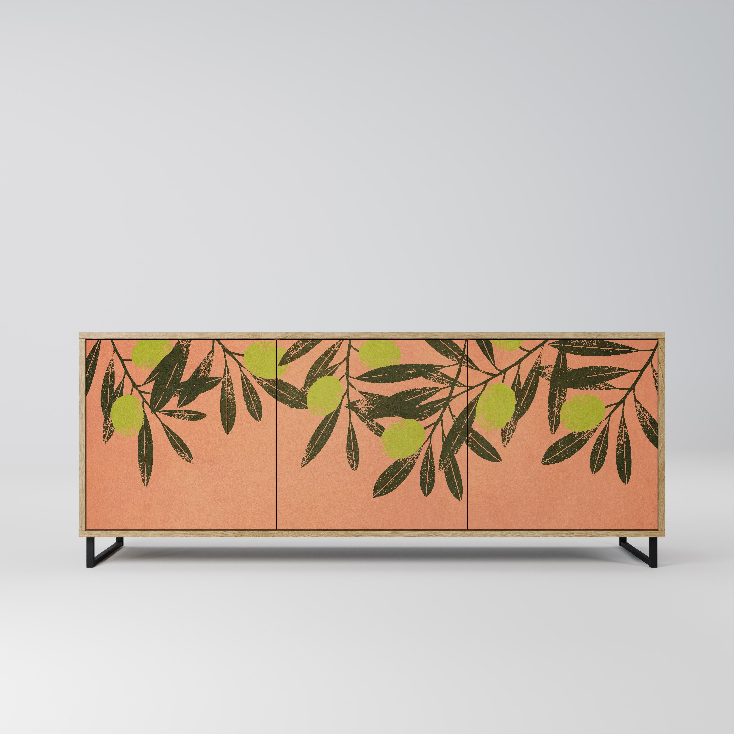 JUICY OLIVES 3-türiges Sideboard in Eichenoptik